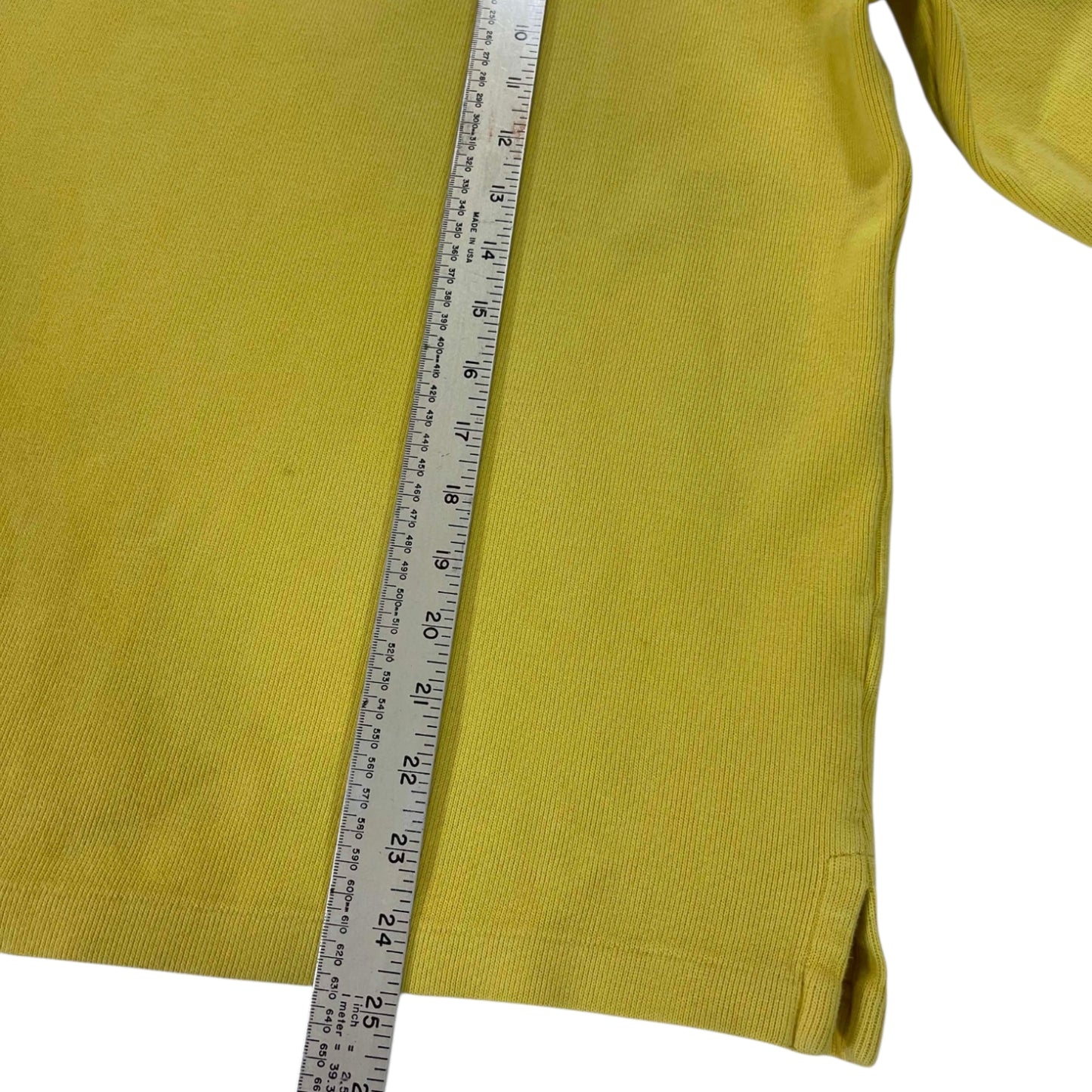 POLO RALPH LAUREN YELLOW QUARTER ZIP (M)