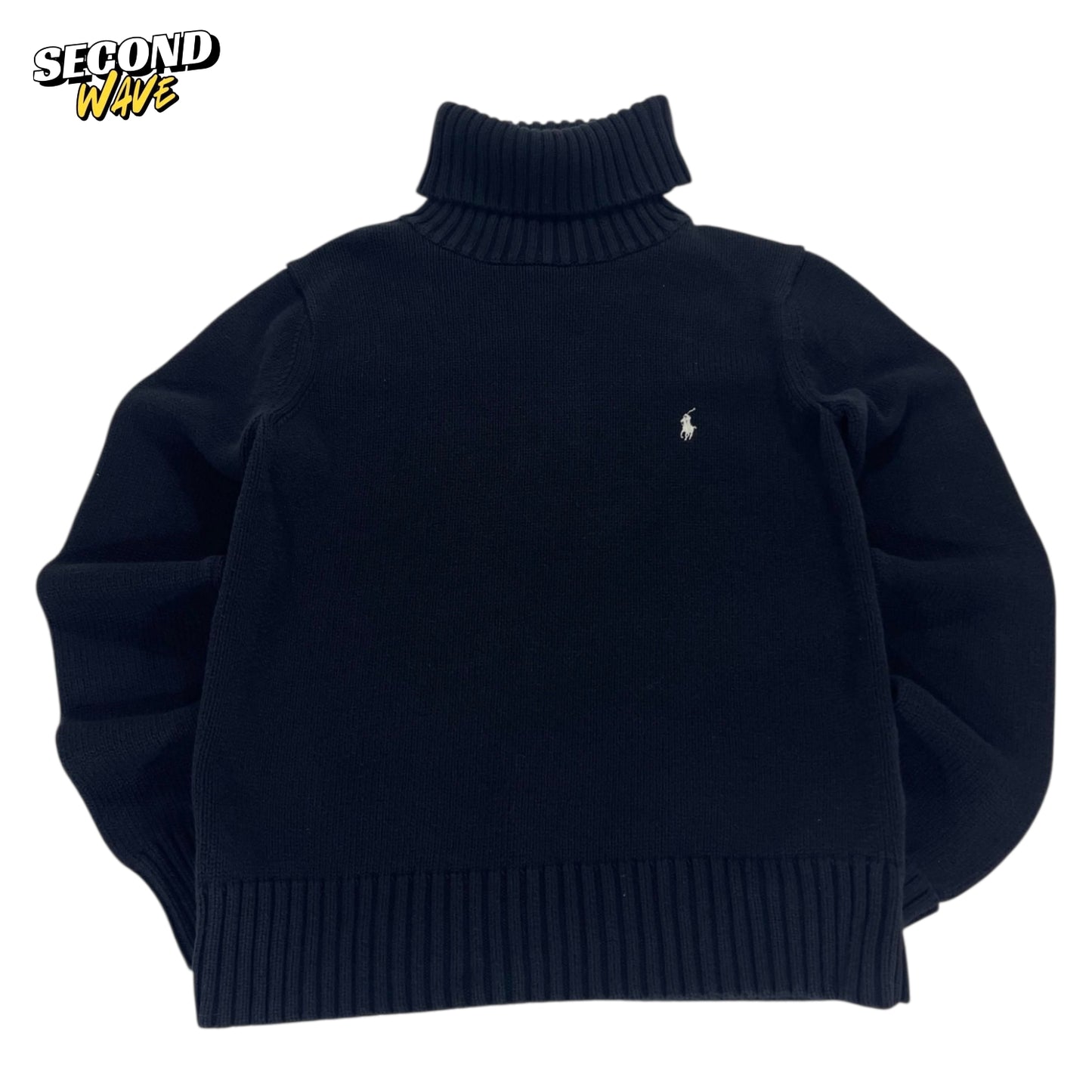 RALPH LAUREN SPORT BLACK TURTLENECK (S)