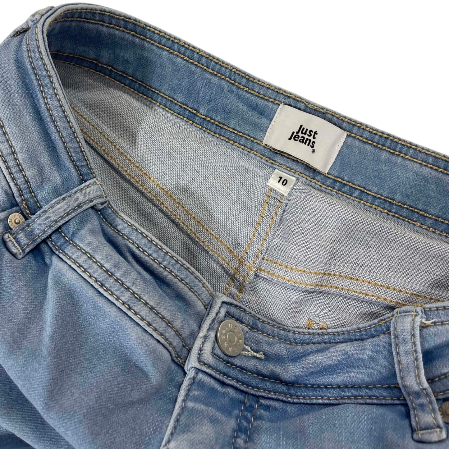 JUST JEANS WIDE LEG BLUE DENIM (UK 10)