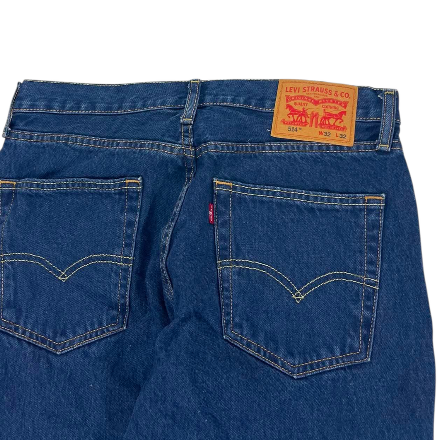 LEVI'S 514 BLUE DENIM JEANS (32)