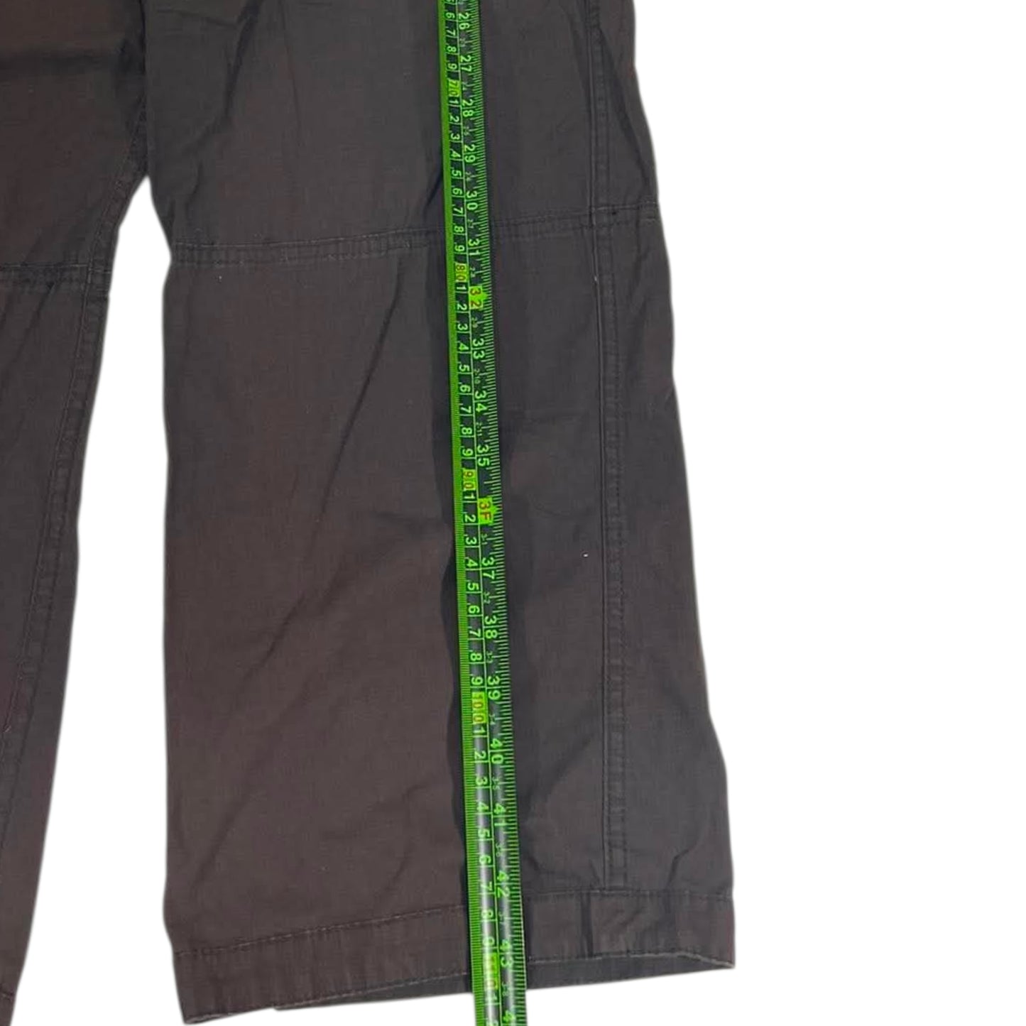 VINTAGE JEEP BROWN CARGO PANTS WITH MULTIPLE POCKETS AND A RELAXED FIT (36)