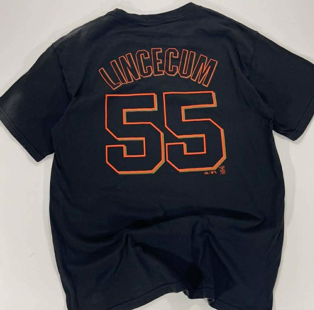 VINTAGE MAJESTIC SAN FRANCISCO GIANTS BLACK T-SHIRT (L)