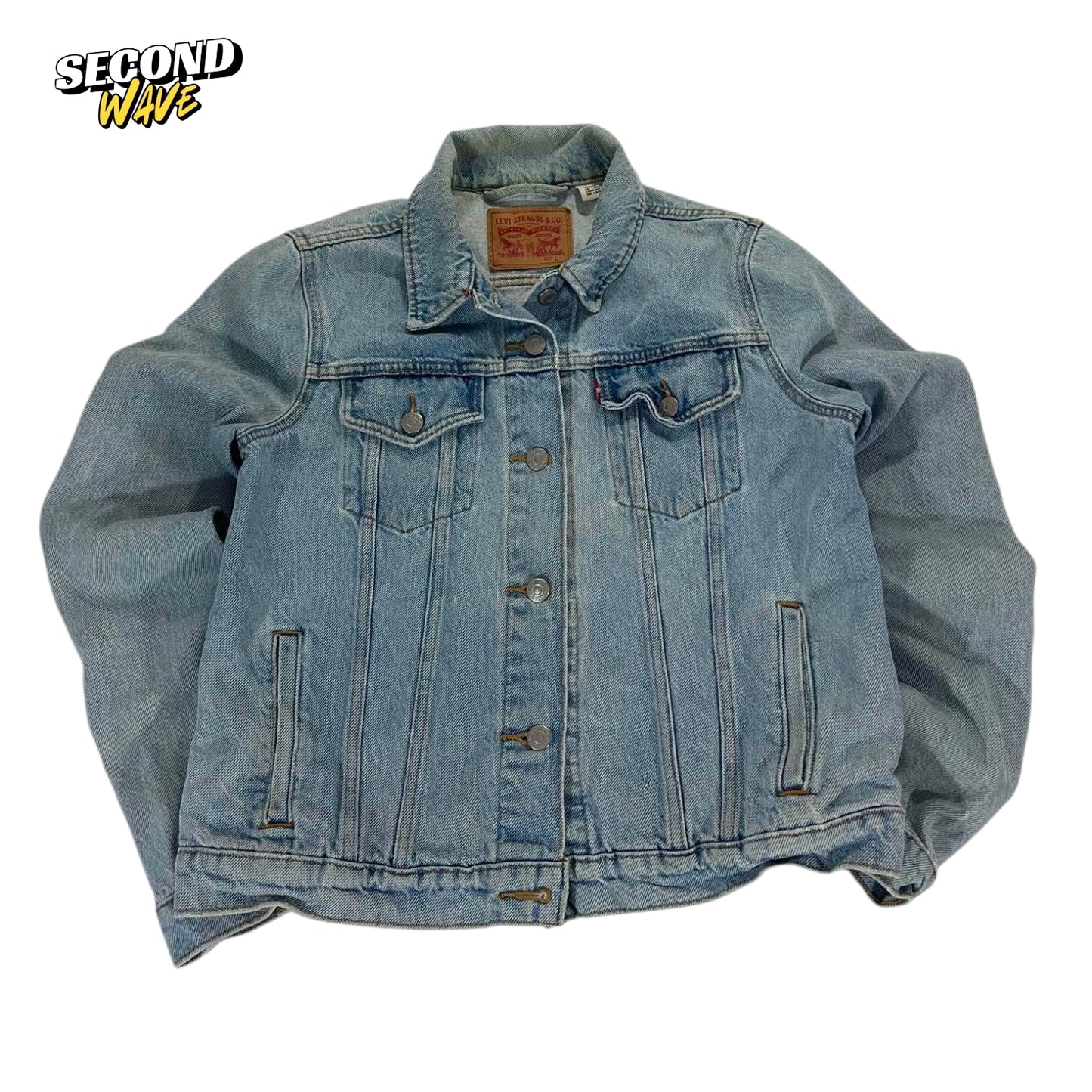 VINTAGE LEVI'S BLUE DENIM JACKET (M)