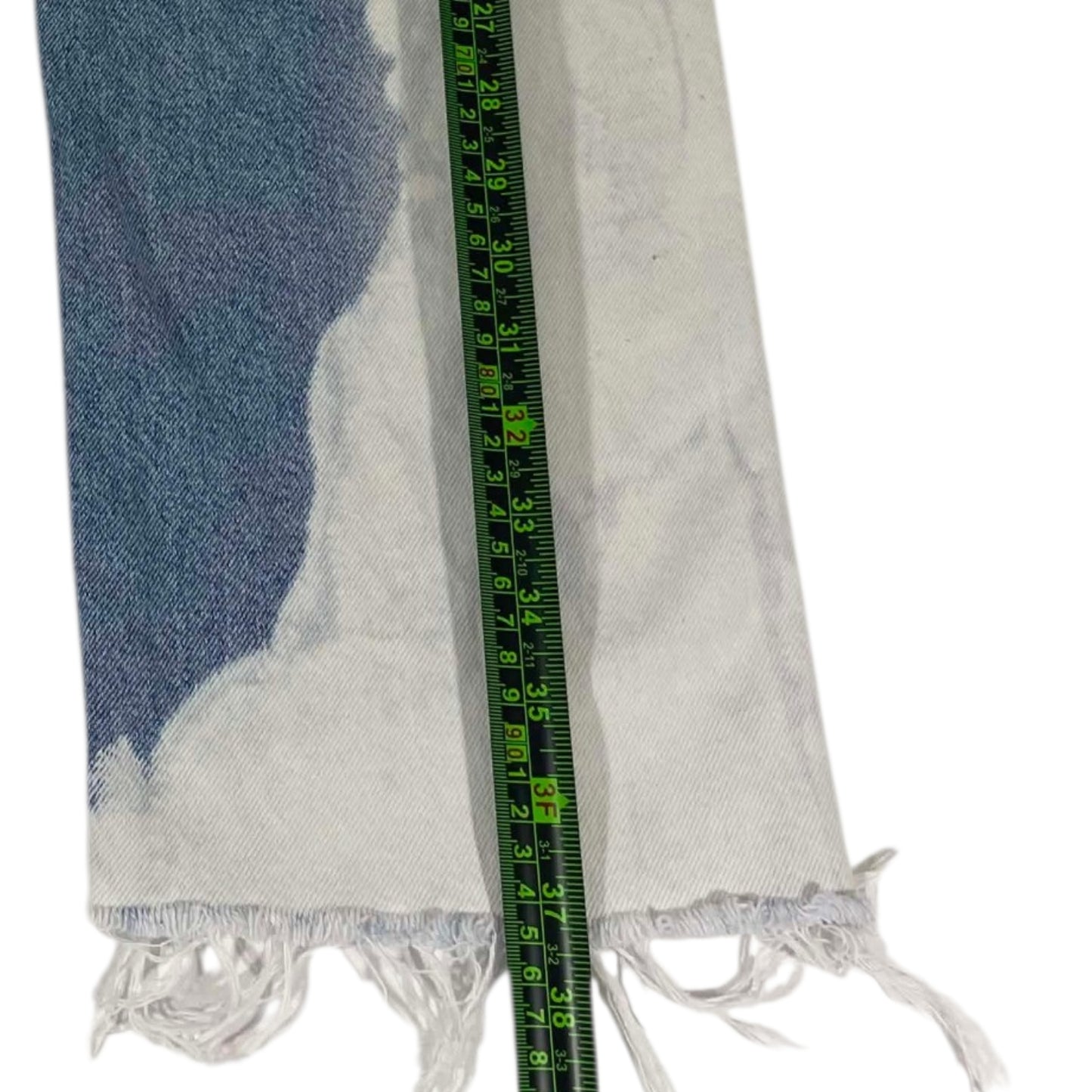 ZARA BLUE & WHITE TIE-DYE DENIM (UK 28)