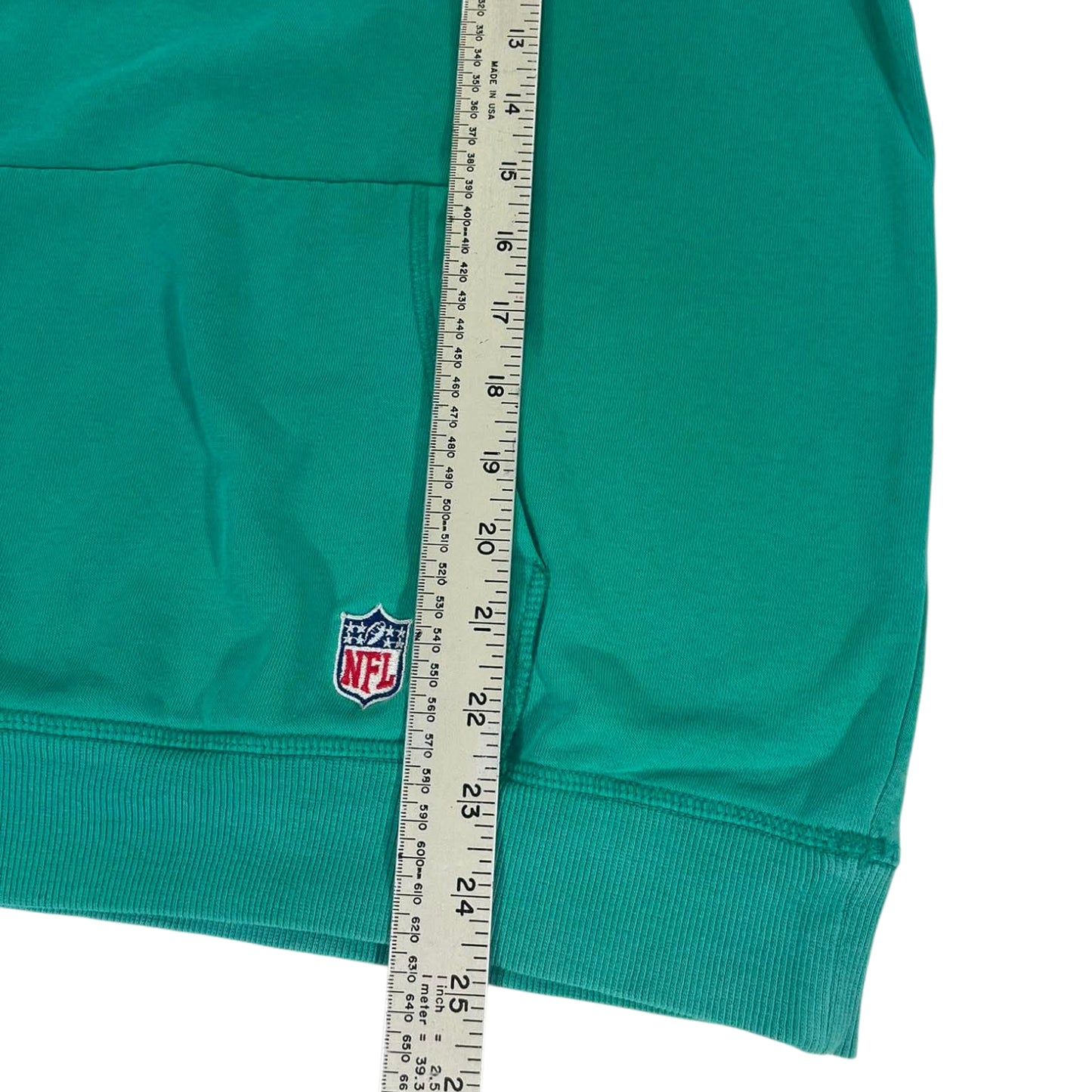 NFL NEW YORK JETS EMBROIDERED GREEN HOODIE (M)