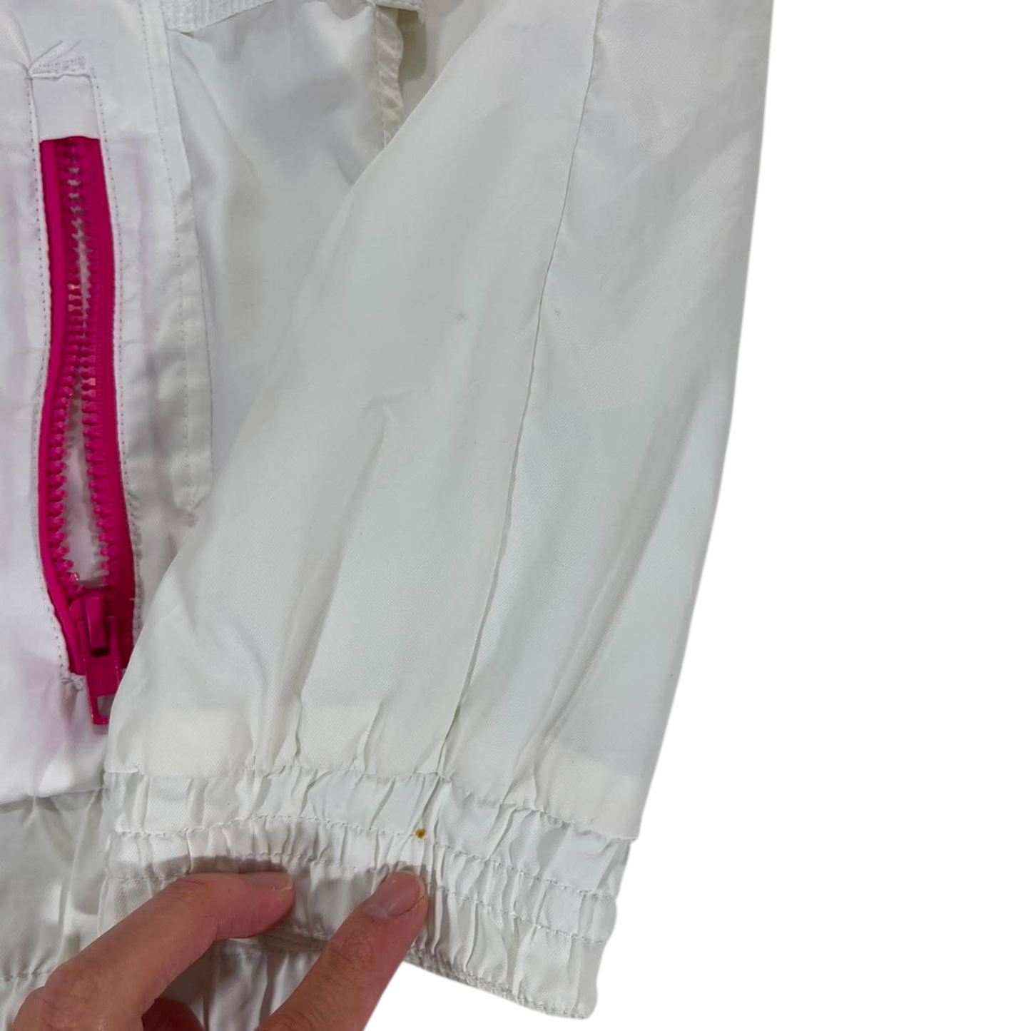 VINTAGE CHAMPION WHITE & PINK WINDBREAKER JACKET (12)