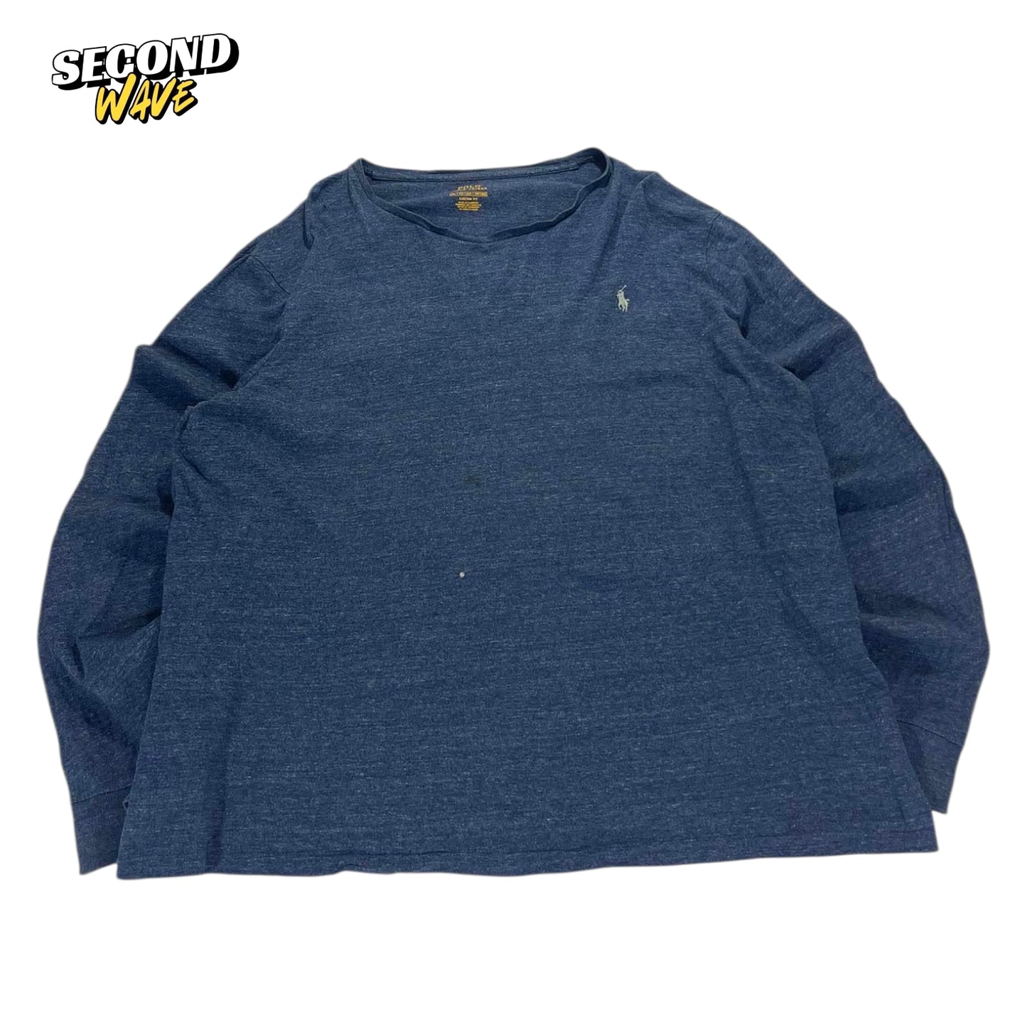 POLO RALPH LAUREN NAVY BLUE LONG SLEEVE (XXL)