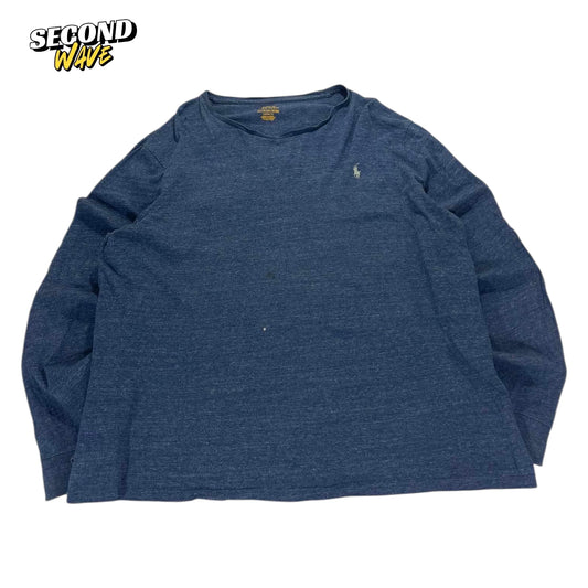 POLO RALPH LAUREN NAVY BLUE LONG SLEEVE (XXL)