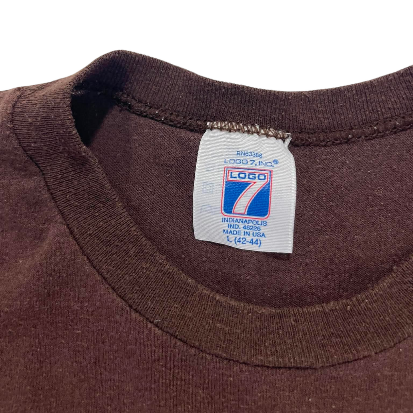 VINTAGE SINGLE STITCHED LOGO 7 CLEVELAND BROWNS TEE (M)