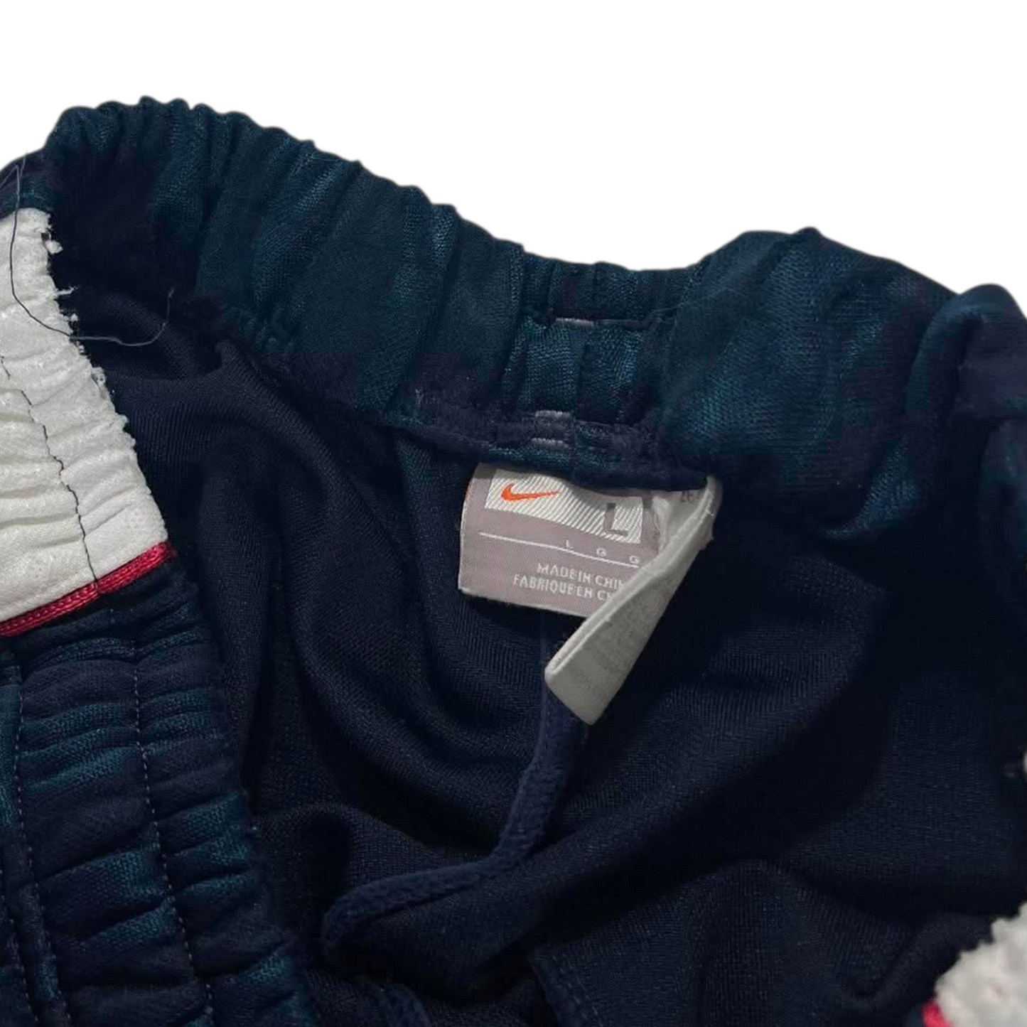 Y2K NIKE BLUE/WHITE TRACK PANTS (L) ⁹