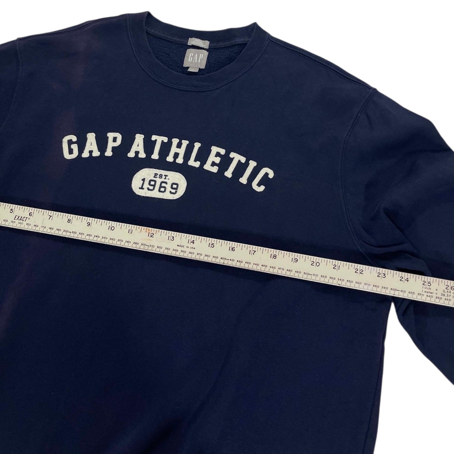 Y2K GAP ATHLETIC NAVY CREWNECK (L)