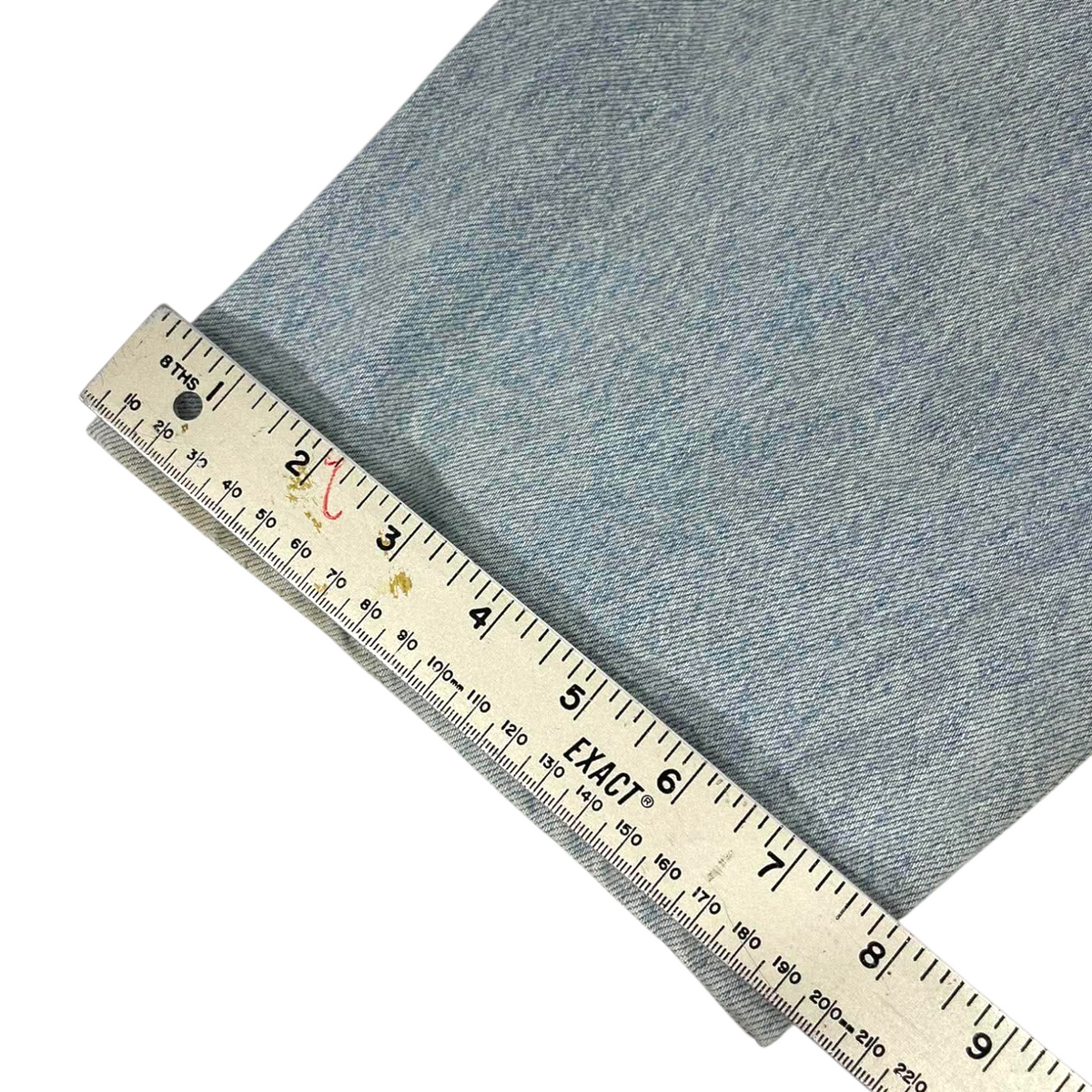 Y2K TRASHED B90S BLUE DENIM JEANS (38)