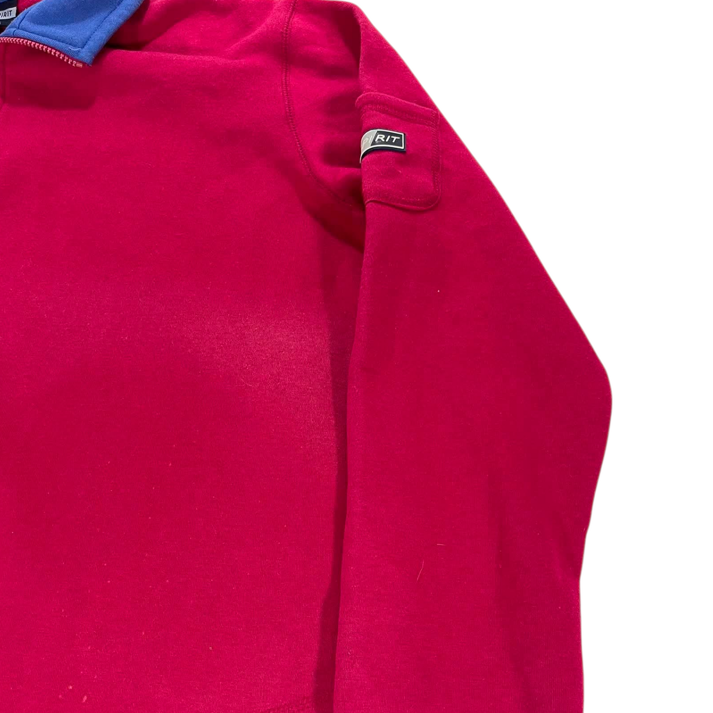 VINTAGE SPIRIT RED QUARTER ZIP SWEATSHIRT (L-XL)