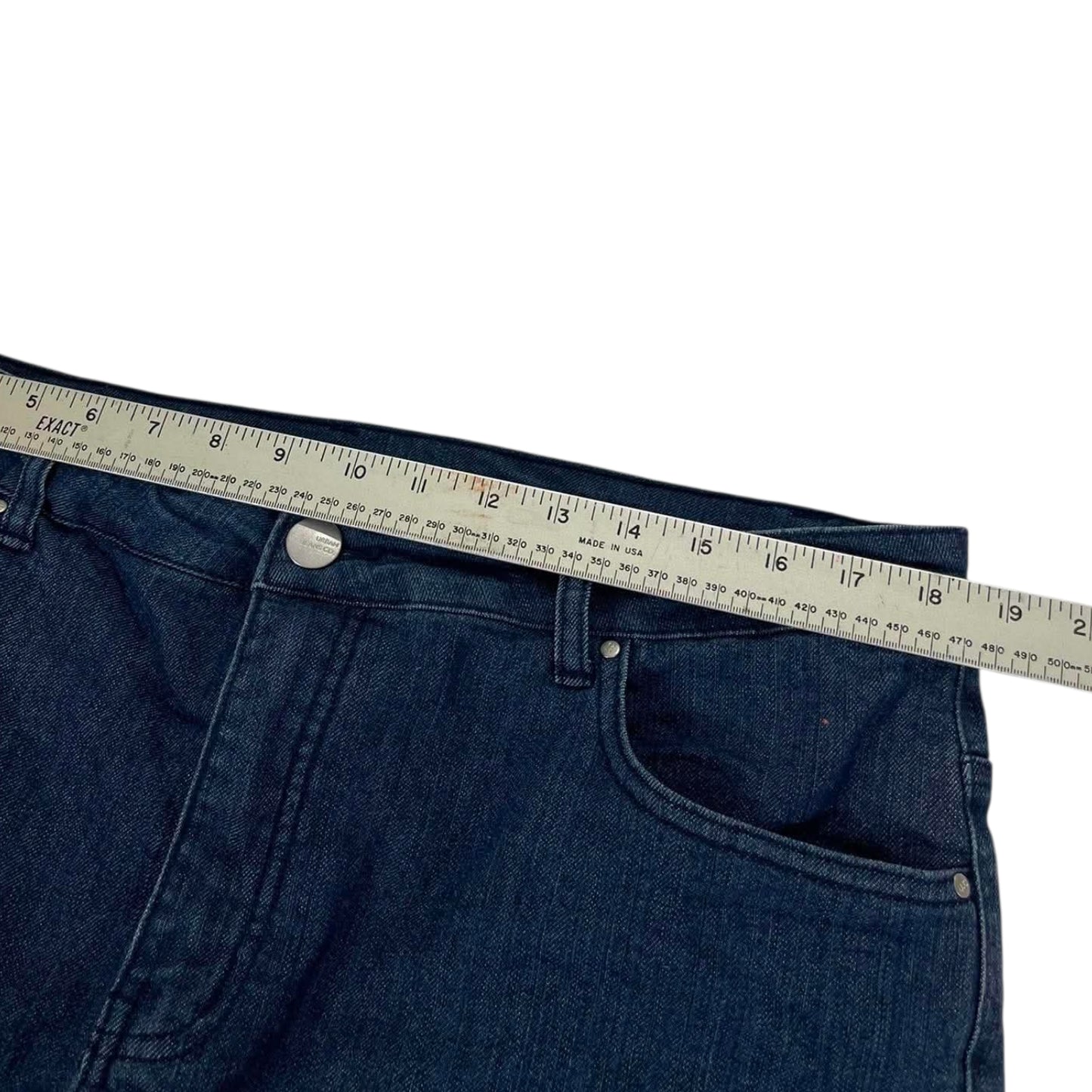 URBAN JEANS CO. NAVY BLUE LOW RISE FLARE JEANS (16)