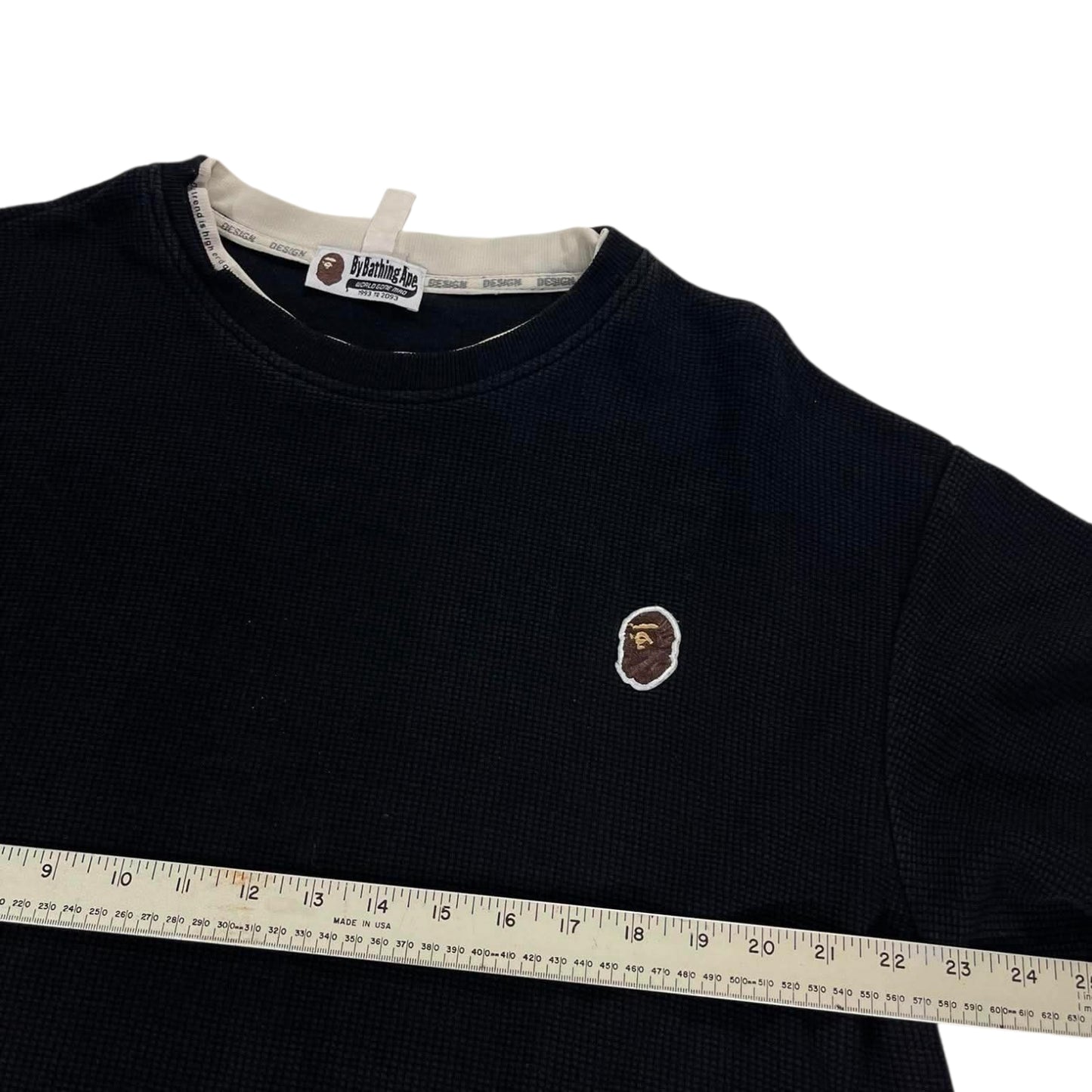 VINTAGE BAPE BLACK CREWNECK (L)