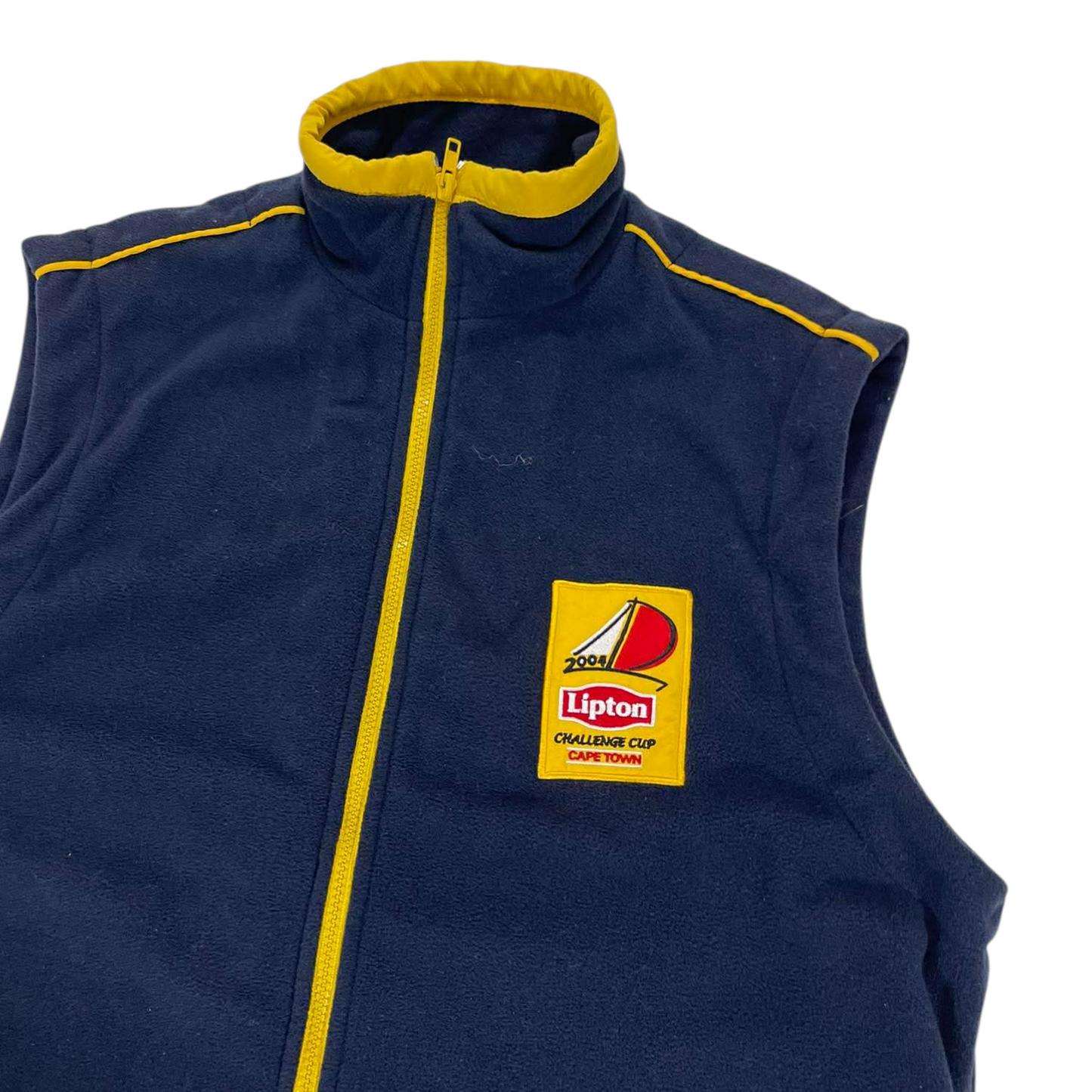 2004 LIPTON CHALLENGE CUP CAPE TOWN NAVY BLUE FLEECE VEST (L)