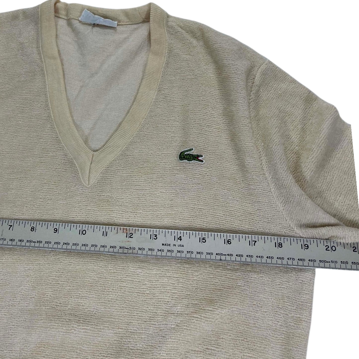 LACOSTE V NECK SWEATER (M)