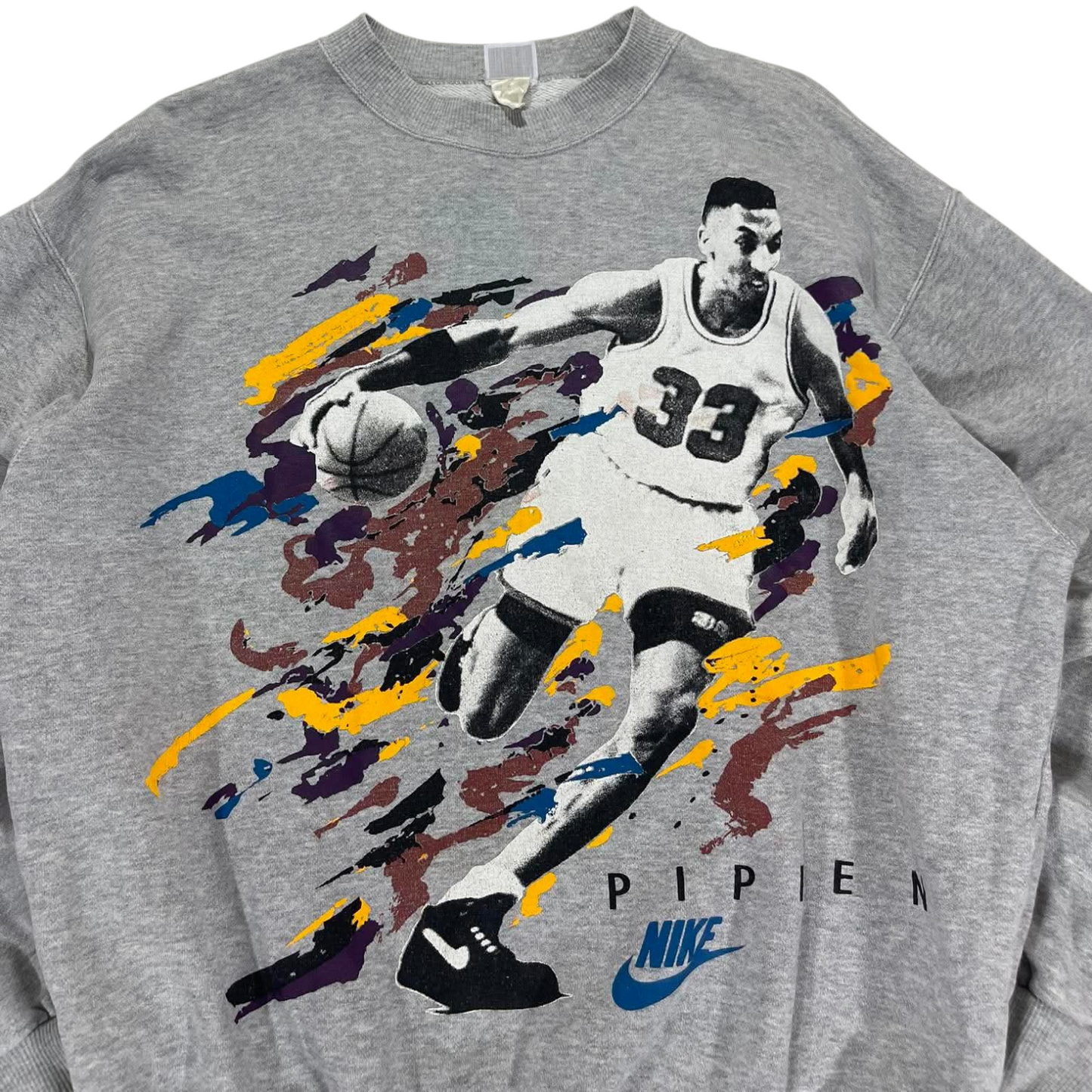 VINTAGE NIKE GREY PIPPEN SWEATSHIRT (M)