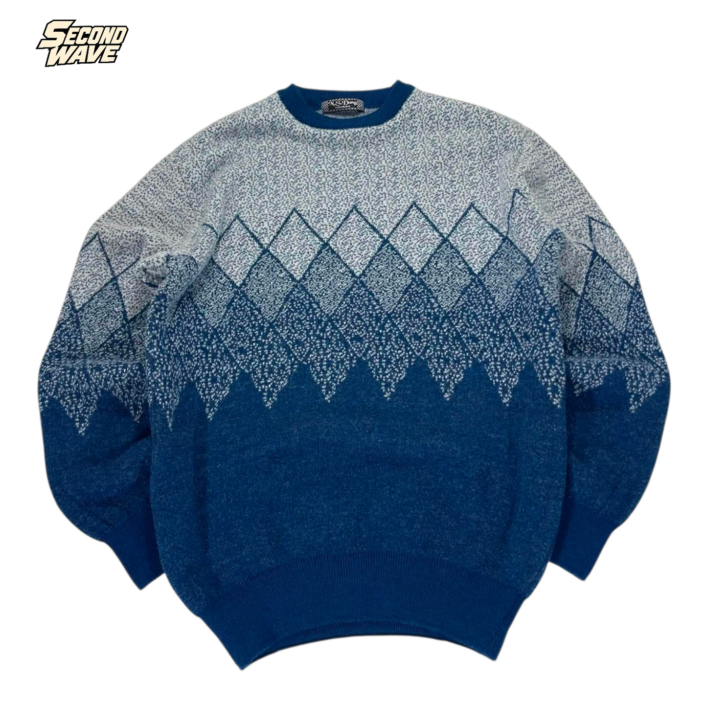 N.S. DANG BLUE KNIT SWEATER (S-M)