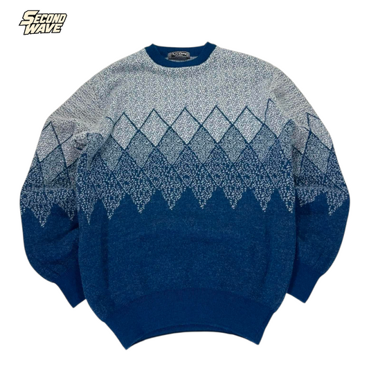 N.S. DANG BLUE KNIT SWEATER (S-M)