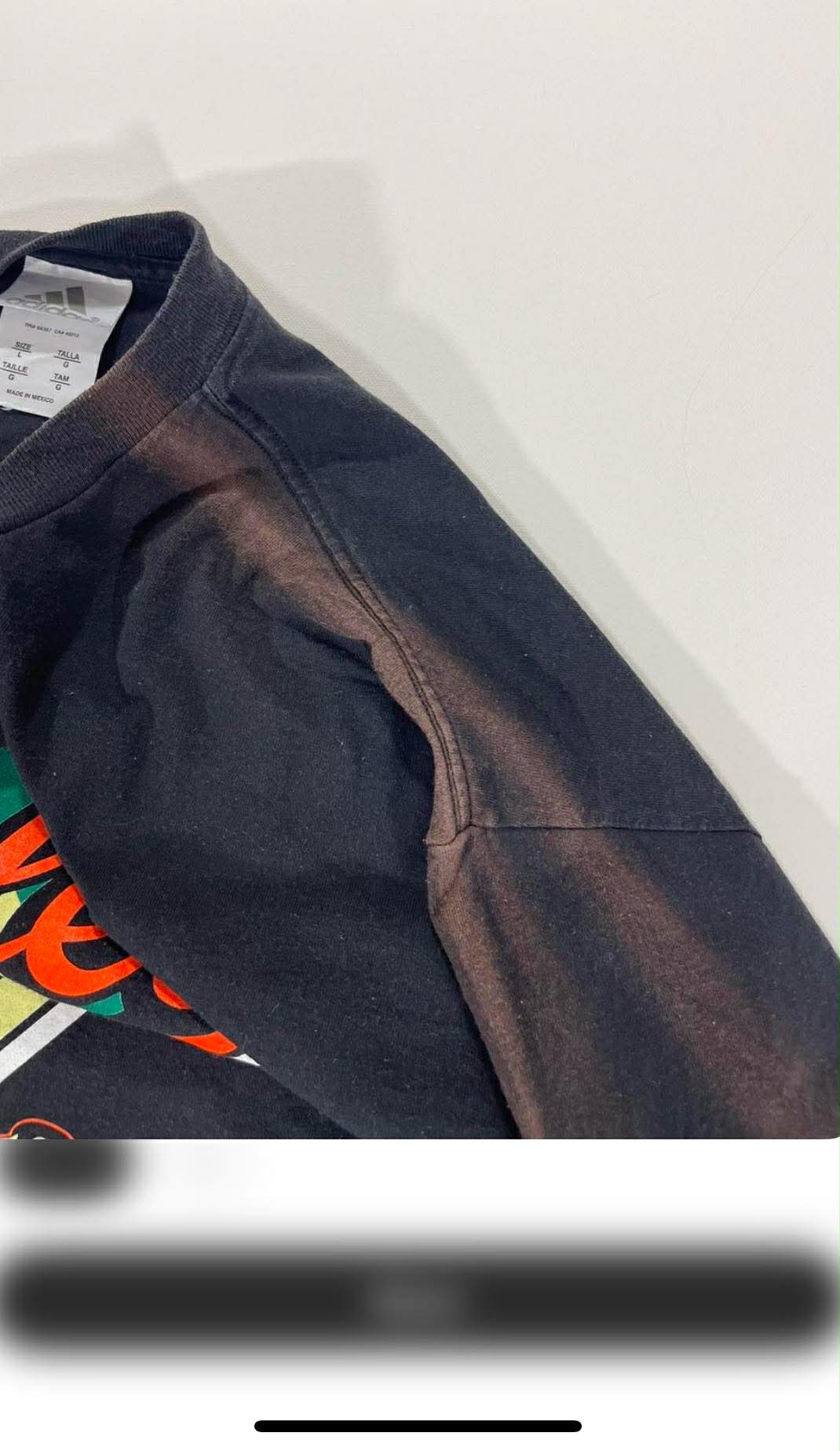 VINTAGE ADIDAS BLACK BALTIMORE ORIOLES T-SHIRT (L)