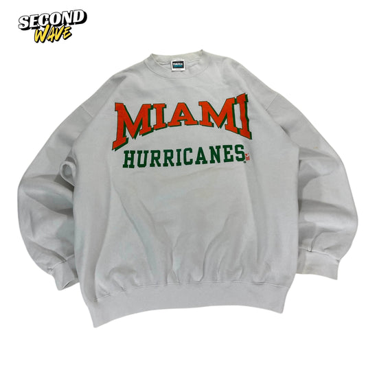 VINTAGE TULTEX MIAMI HURRICANES CREWNECK (XL)