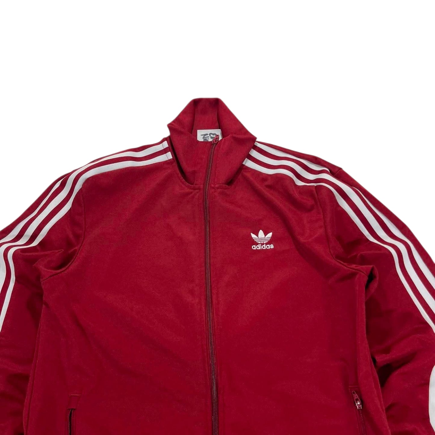 ADIDAS BURGUNDY TRACK JACKET (S)