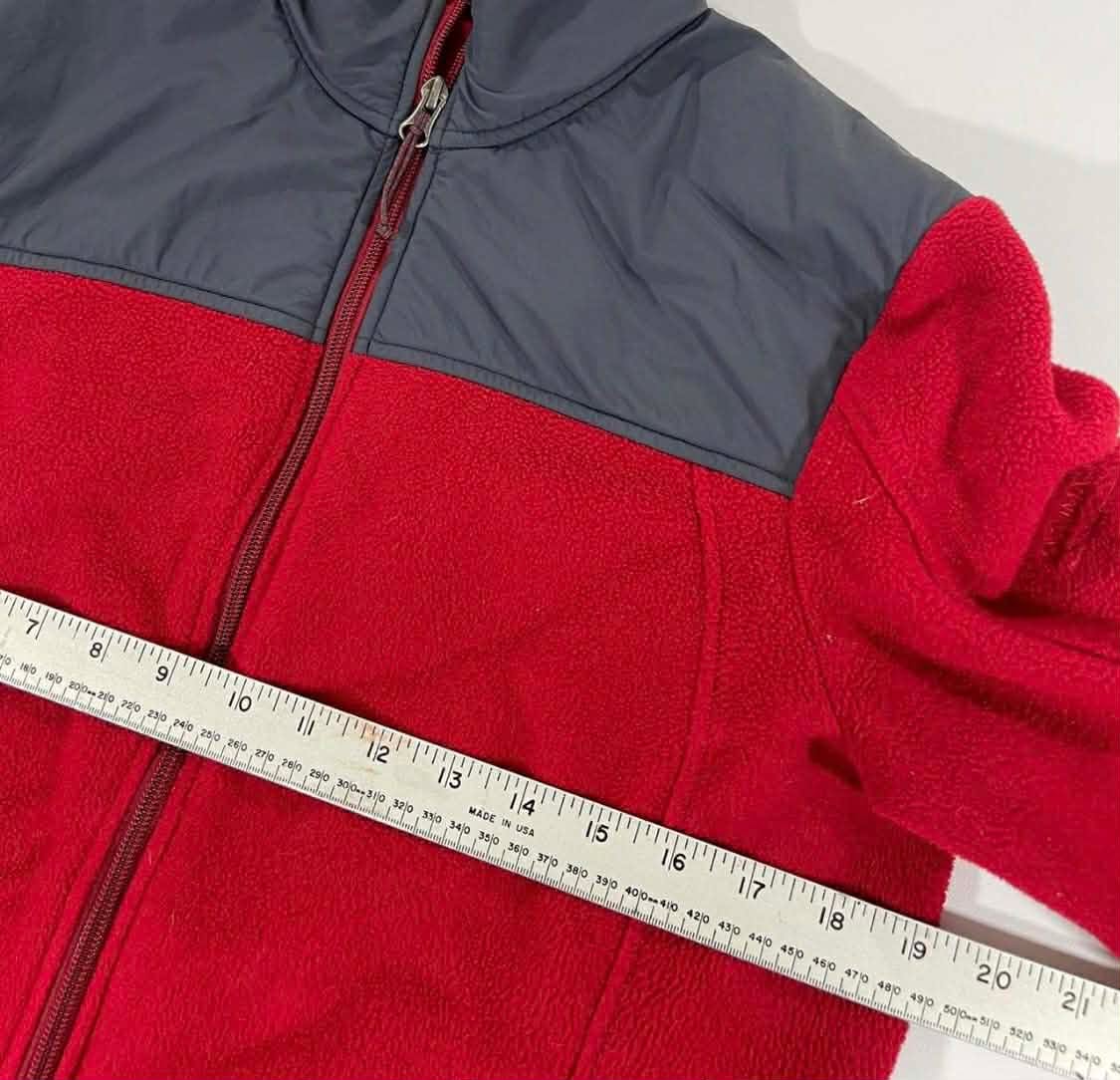 VINTAGE KATHMANDU RED FLEECE JACKET WITH GREY ACCENTS (12)