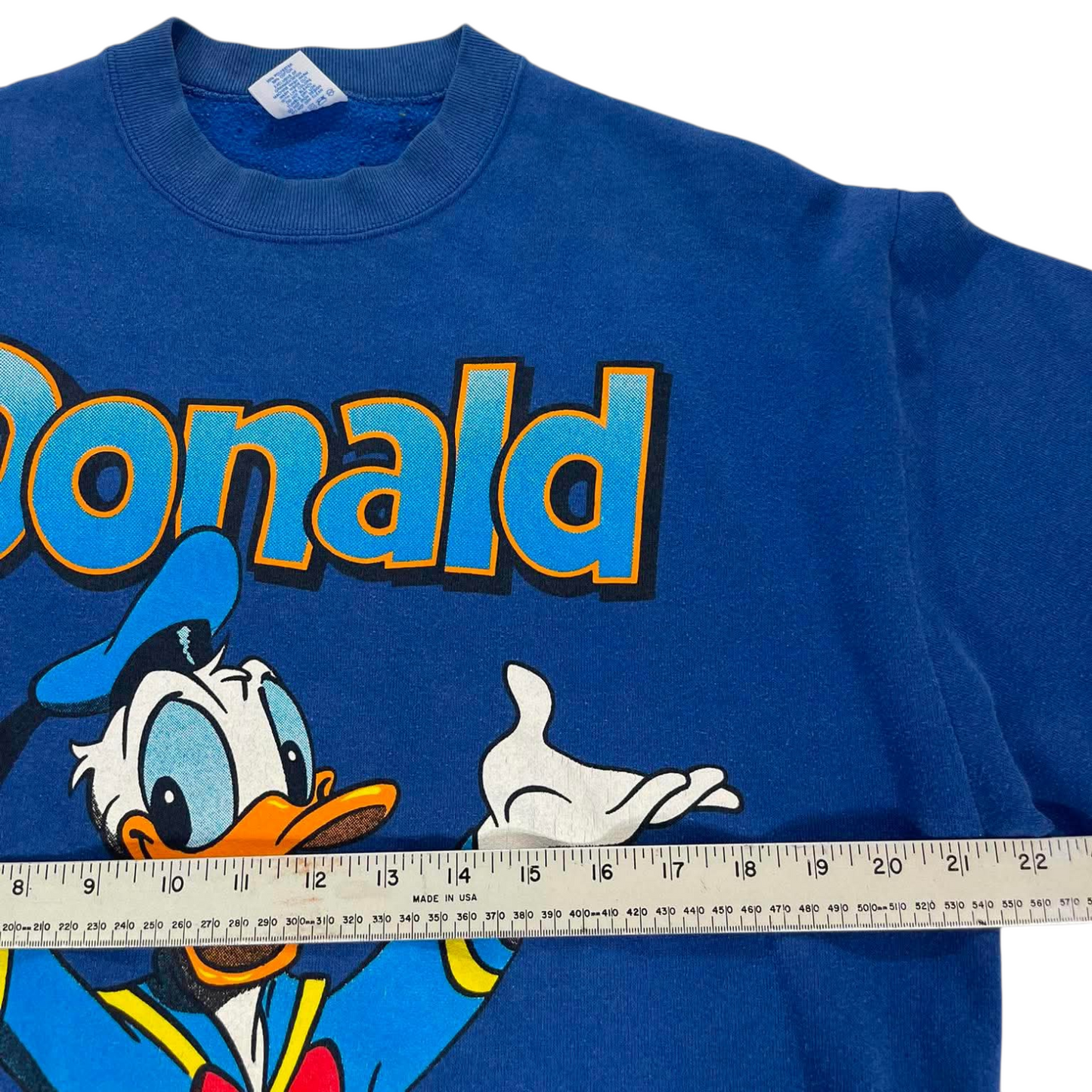 DISNEY DONALD DUCK BLUE CREWNECK SWEATSHIRT (L)