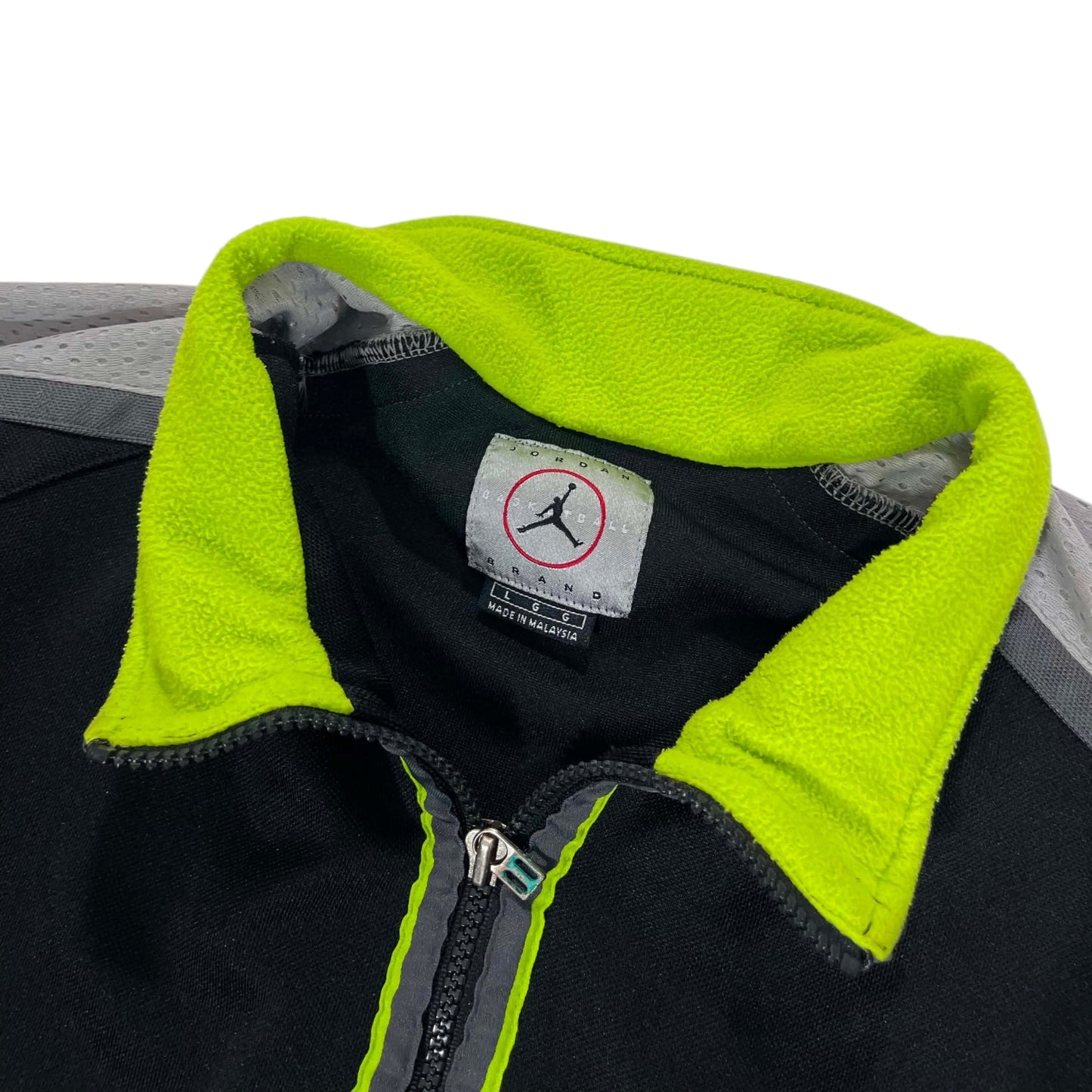 VINTAGE JORDAN BLACK/GREY ZIP JACKET (L)