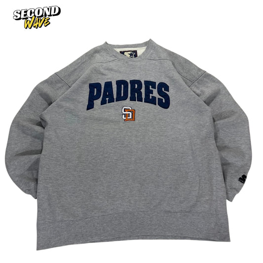 VINTAGE STARTER SAN DIEGO PADRES GREY CREWNECK (L)
