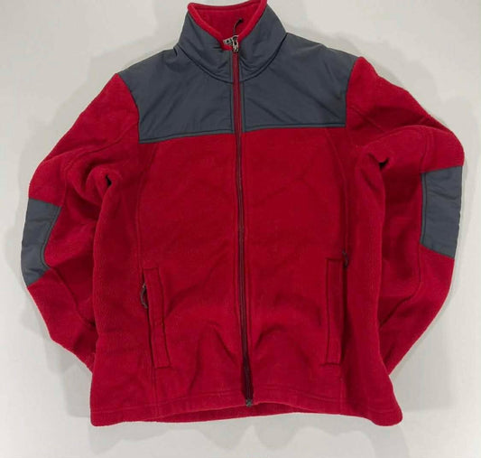 VINTAGE KATHMANDU RED FLEECE JACKET WITH GREY ACCENTS (12)