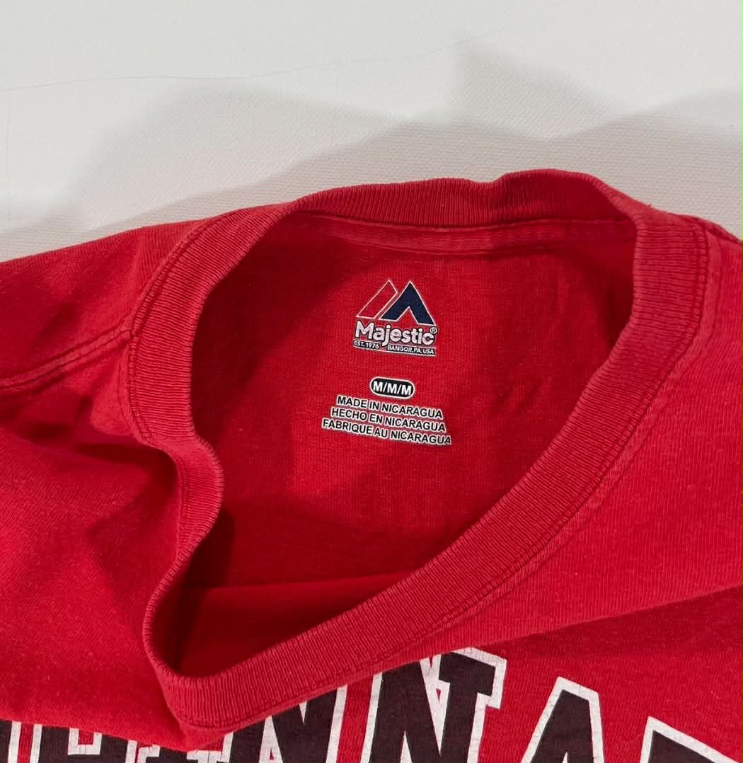VINTAGE MAJESTIC ATHLETIC CINCINNATI REDS RED T-SHIRT (M)