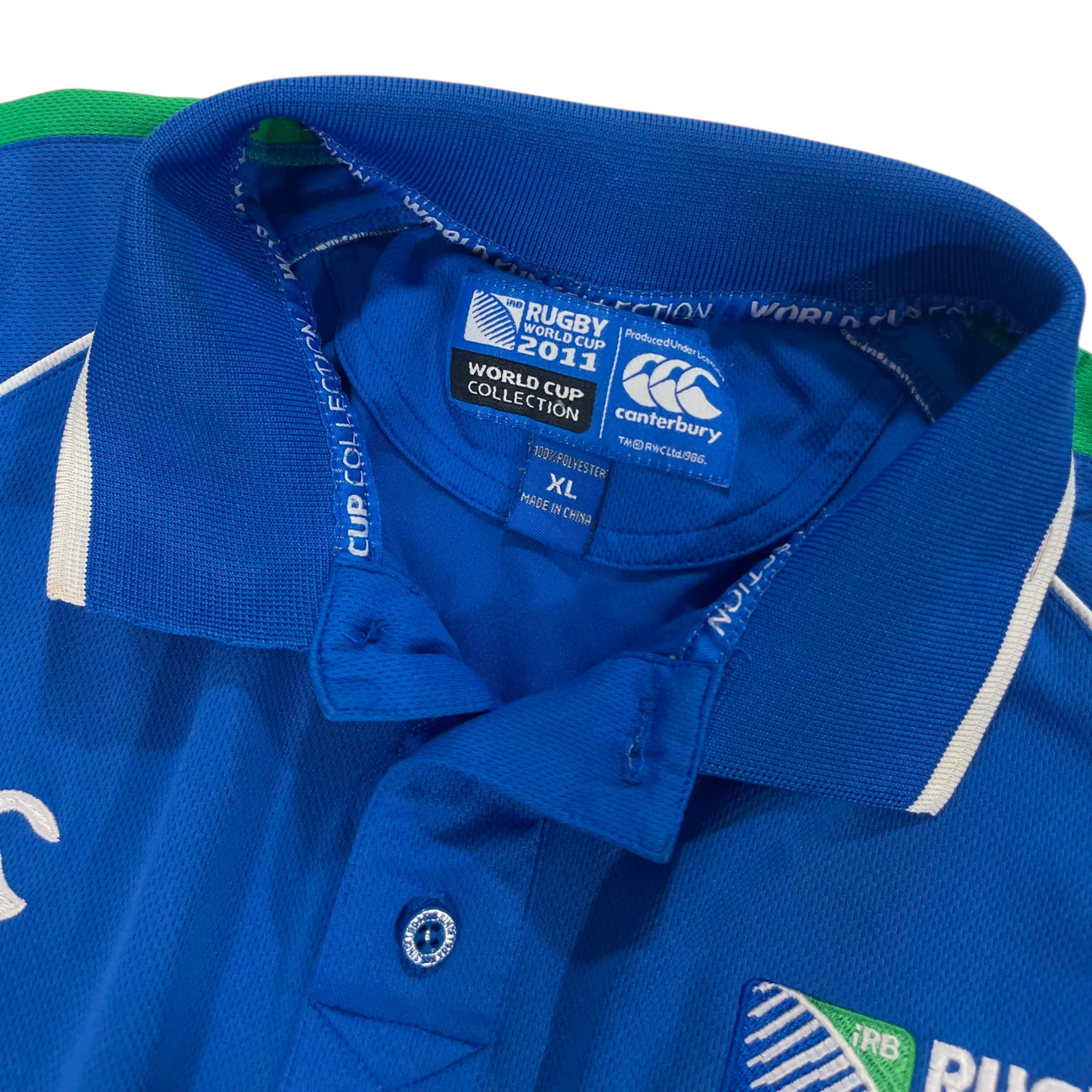 2011 RUGBY WORLD CUP NEW ZEALAND CANTERBURY POLO (XL)