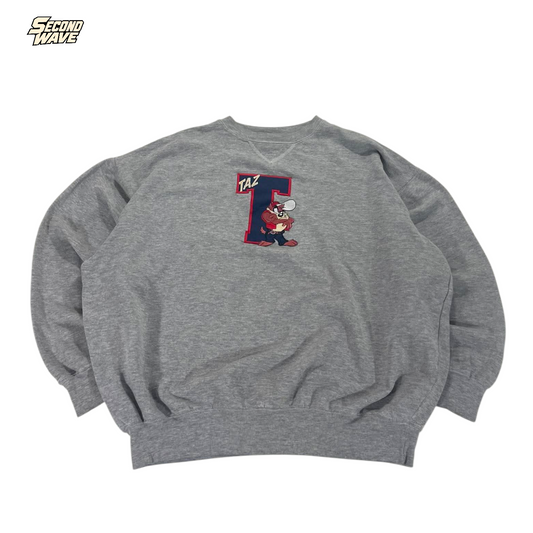 VINTAGE LOONEY TUNES TAZ GRAY CREWNECK (M)