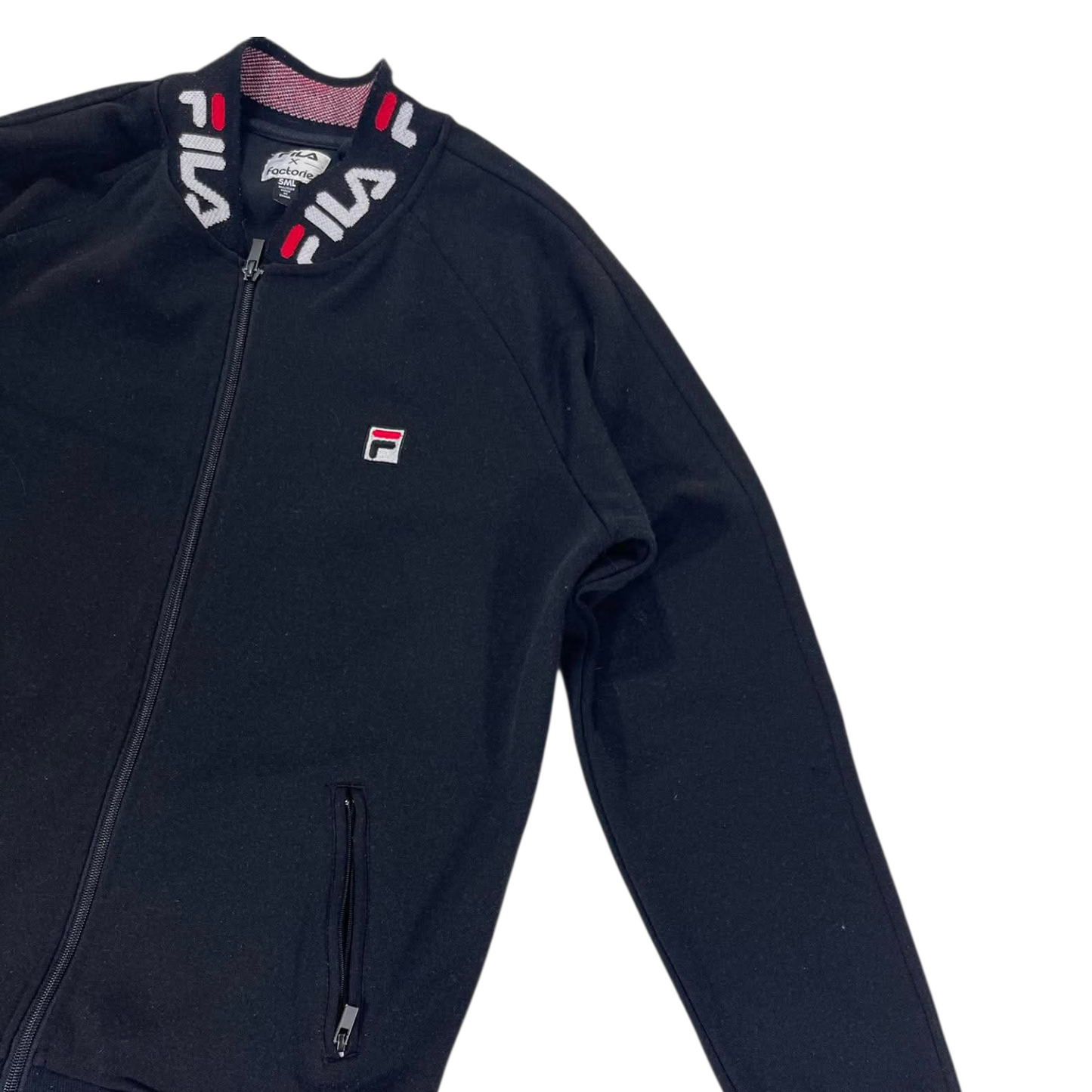 FILA BLACK ZIP UP JACKET (M)