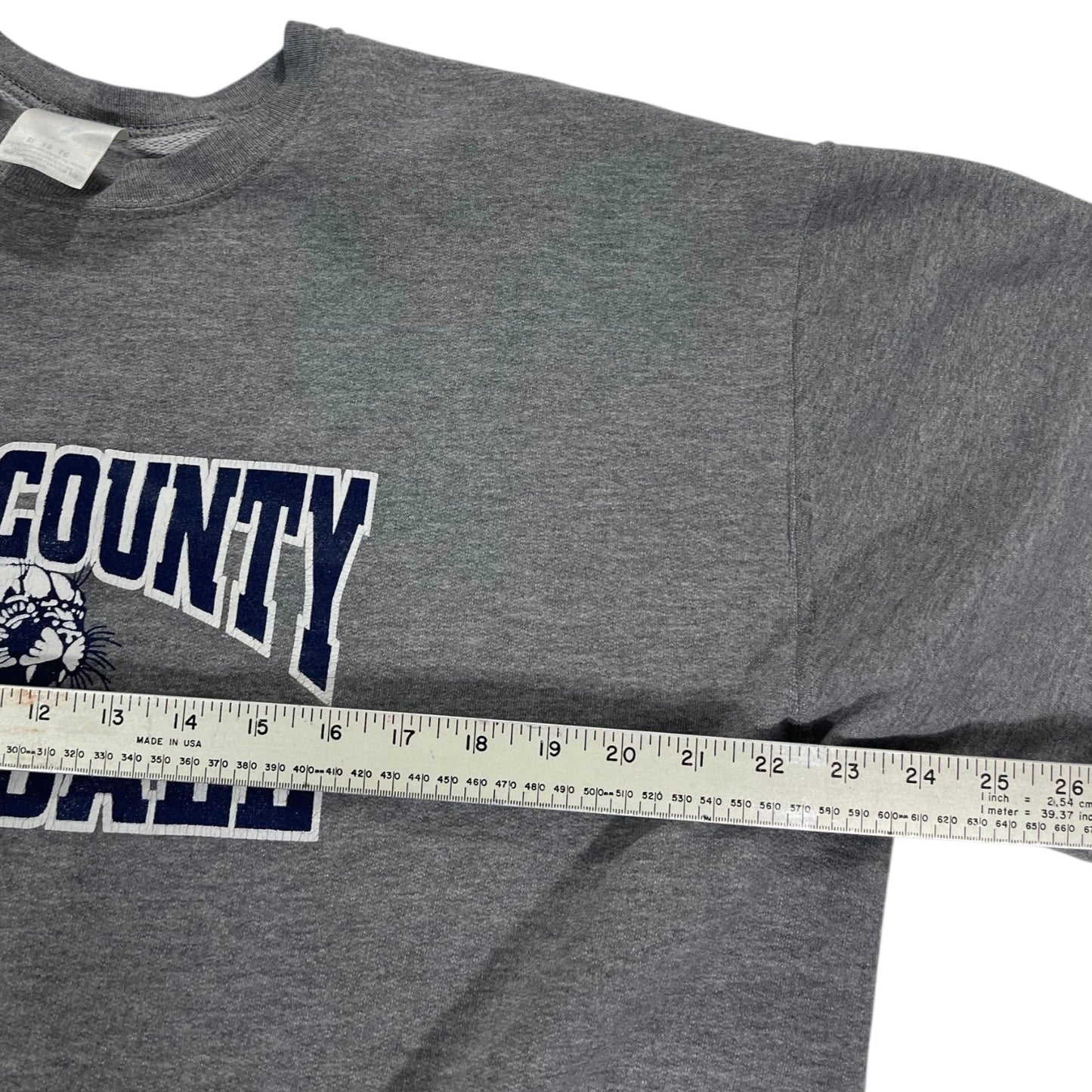 90S JERZEES CLAY COUNTY BASEBALL CREWNECK (M)