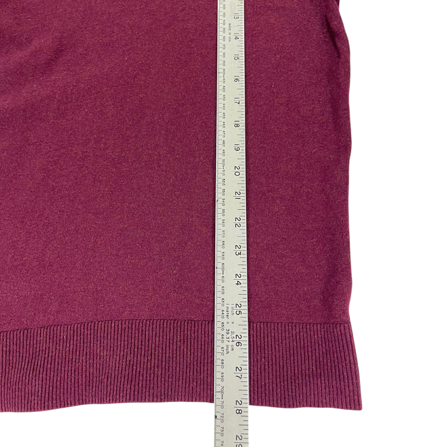 VINTAGE TOMMY HILFIGER BURGUNDY SWEATER (M)