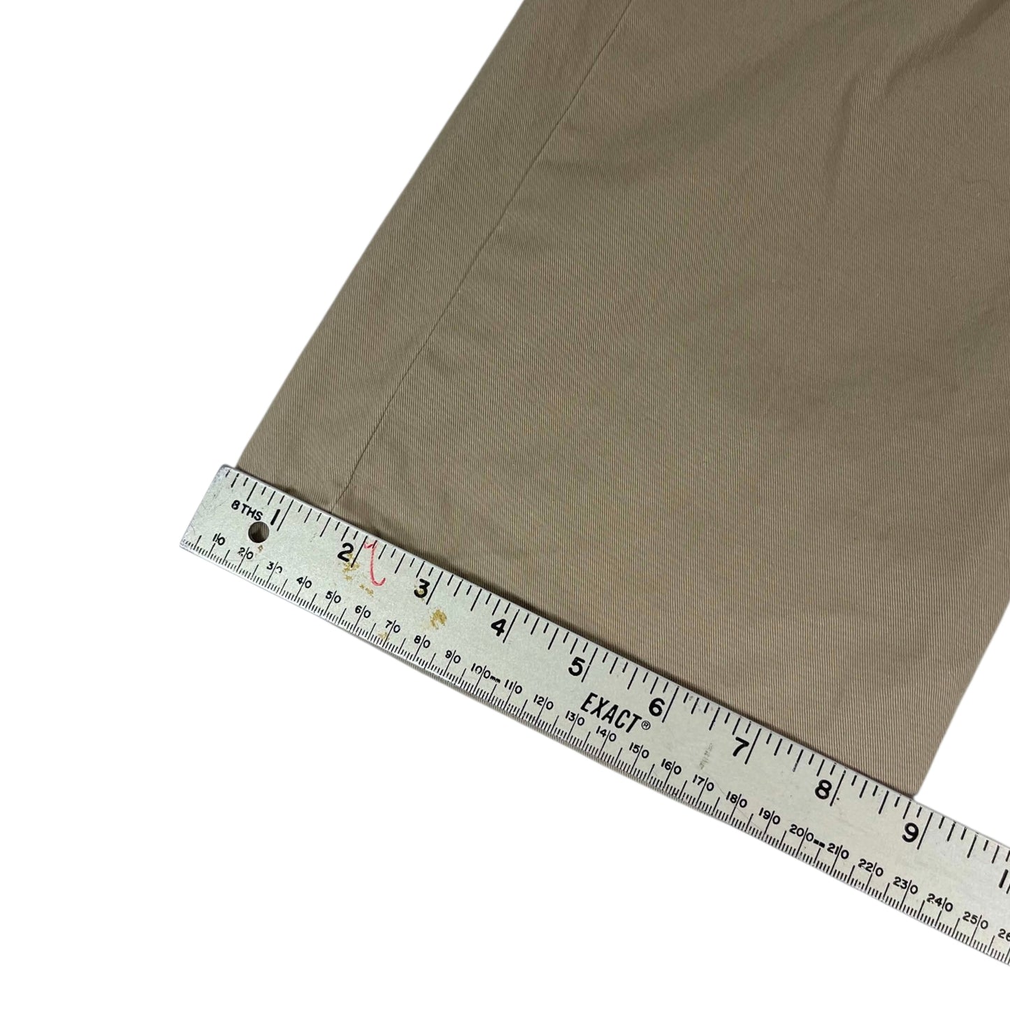 Y2K KHAKI BAGGY WIDE LEG PANTS (UK26)
