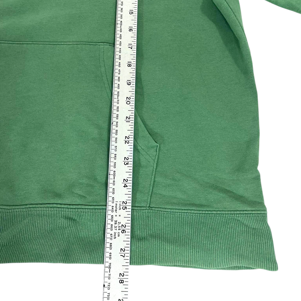 Y2K EMBROIDERED GAP GREEN HOODIE (BEST FIT L)