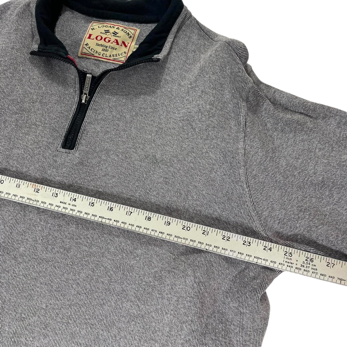 VINTAGE LOGAN QUARTER ZIP SWEATSHIRT (XL-XXL)