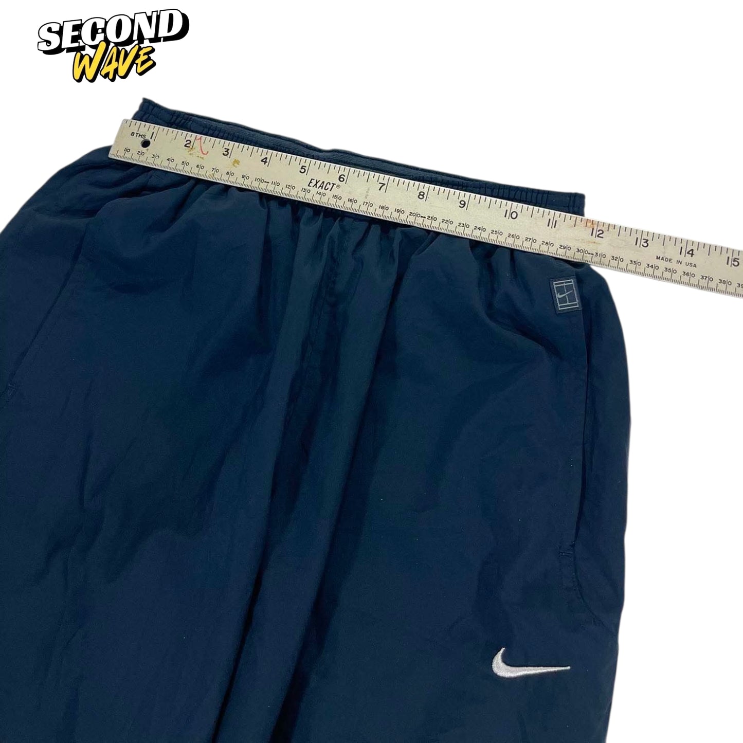 NIKE NAVY BLUE TRACK PANTS (M)