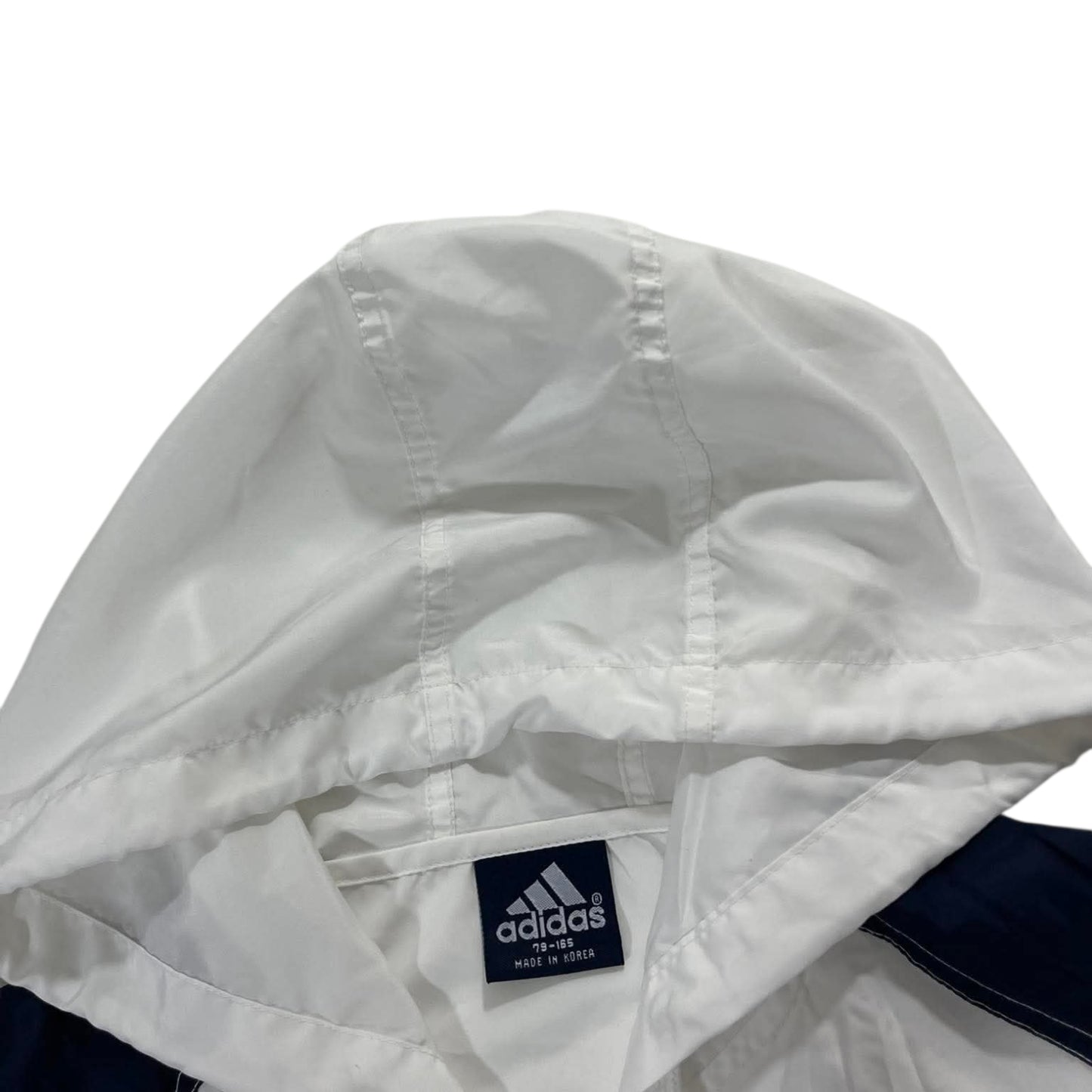 VINTAGE ADIDAS WINDBREAKER WITH HOOD AND ZIPPER (M)