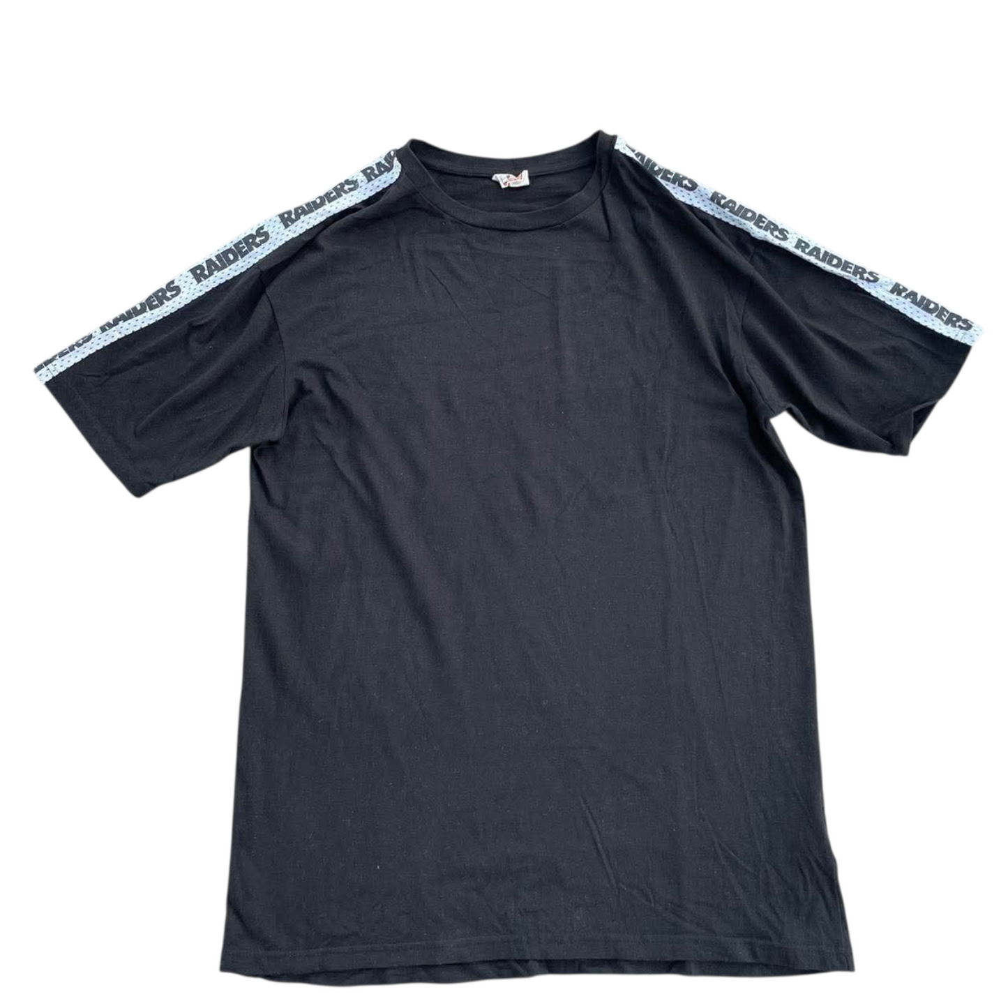 OAKLAND RAIDERS BLACK T-SHIRT WITH WHITE ACCENTS (M)