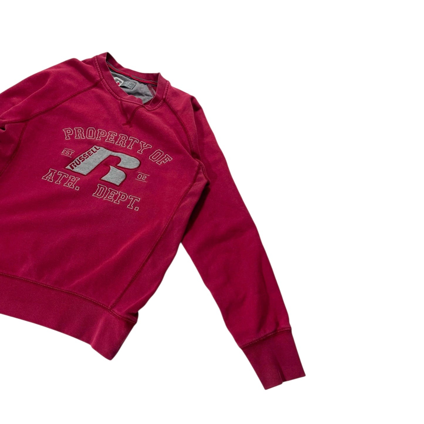 VINTAGE RUSSELL ATHLETIC BURGUNDY CREWNECK (S)