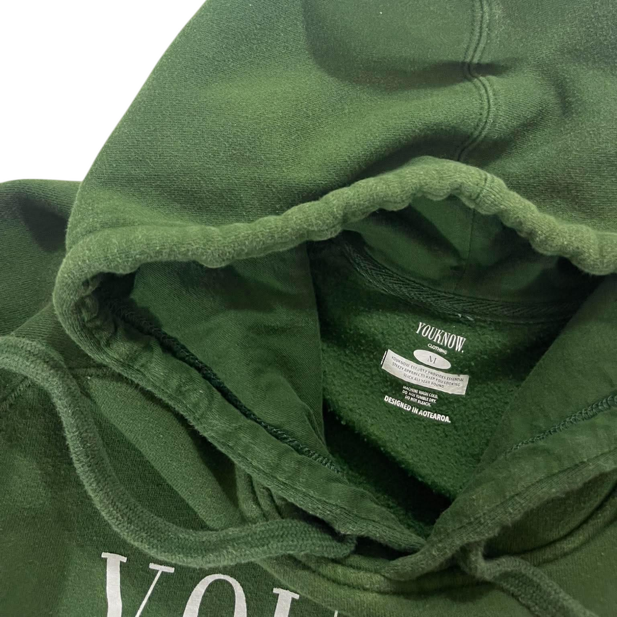 YOUKNOW. GREEN HOODIE (M)