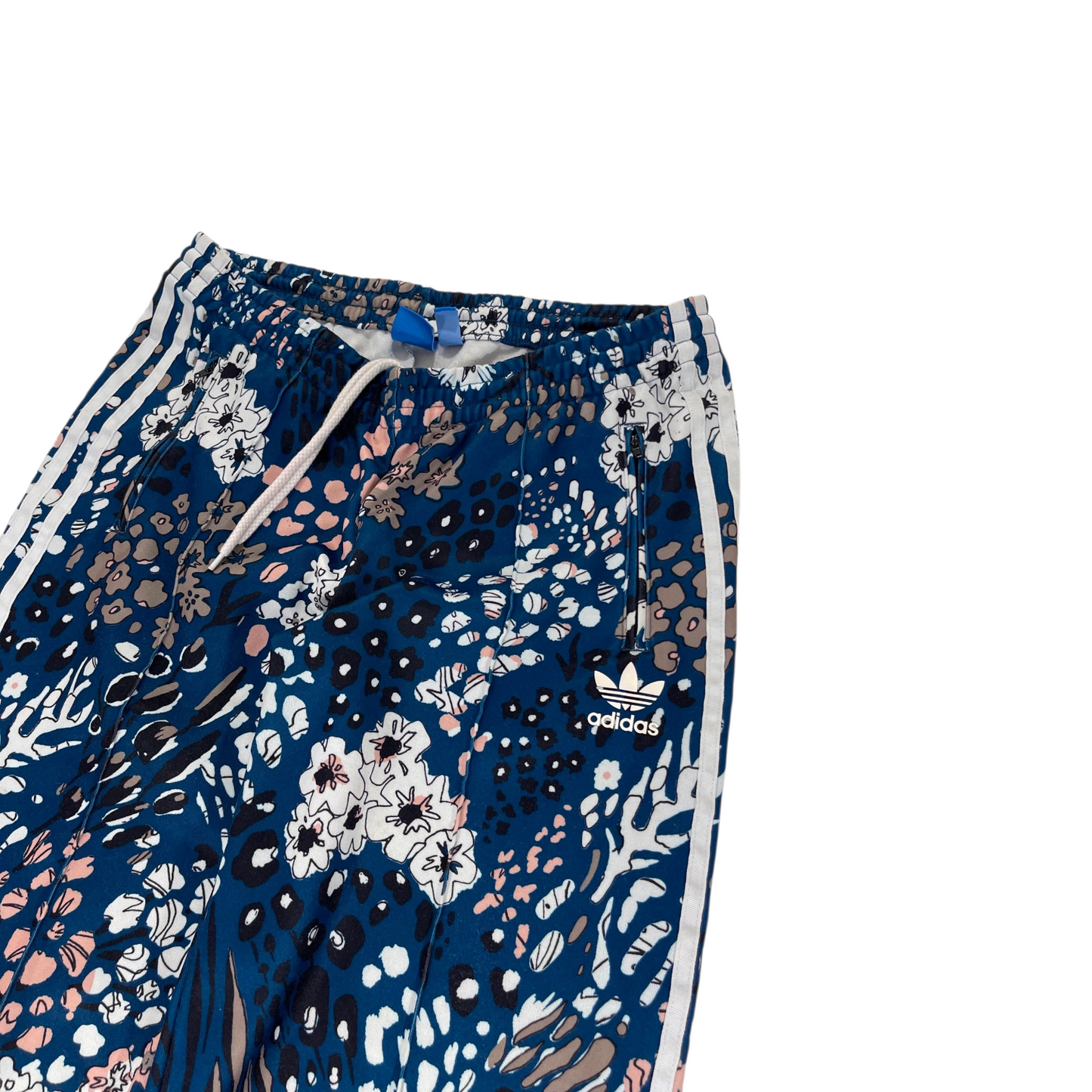 ADIDAS FLORAL COTTON SWEATPANTS (M-L)