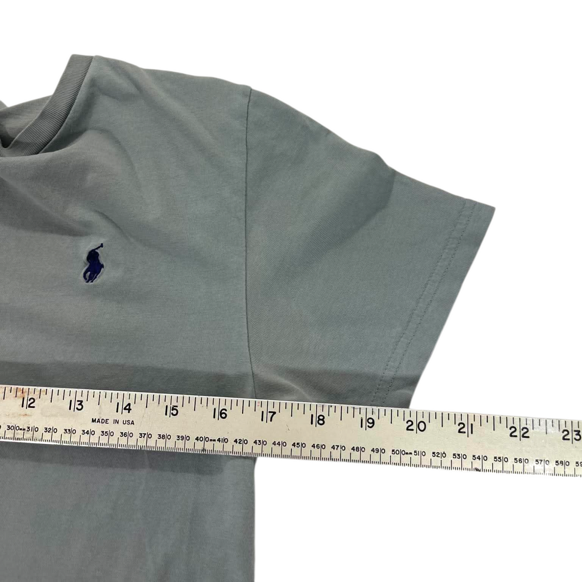 POLO RALPH LAUREN GRAY T-SHIRT (FITS LIKE SMALL)