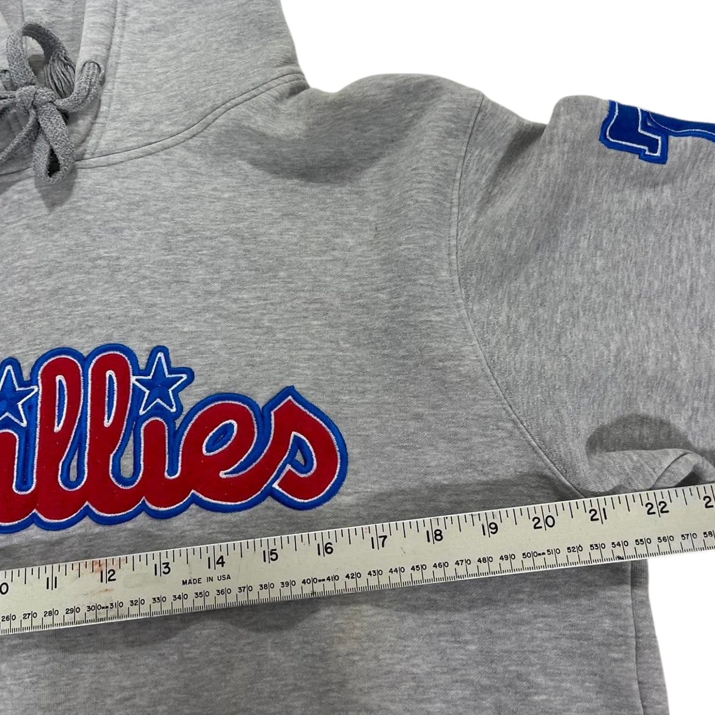 VINTAGE GREY PHILADELPHIA PHILLIES HOODIE (XL)