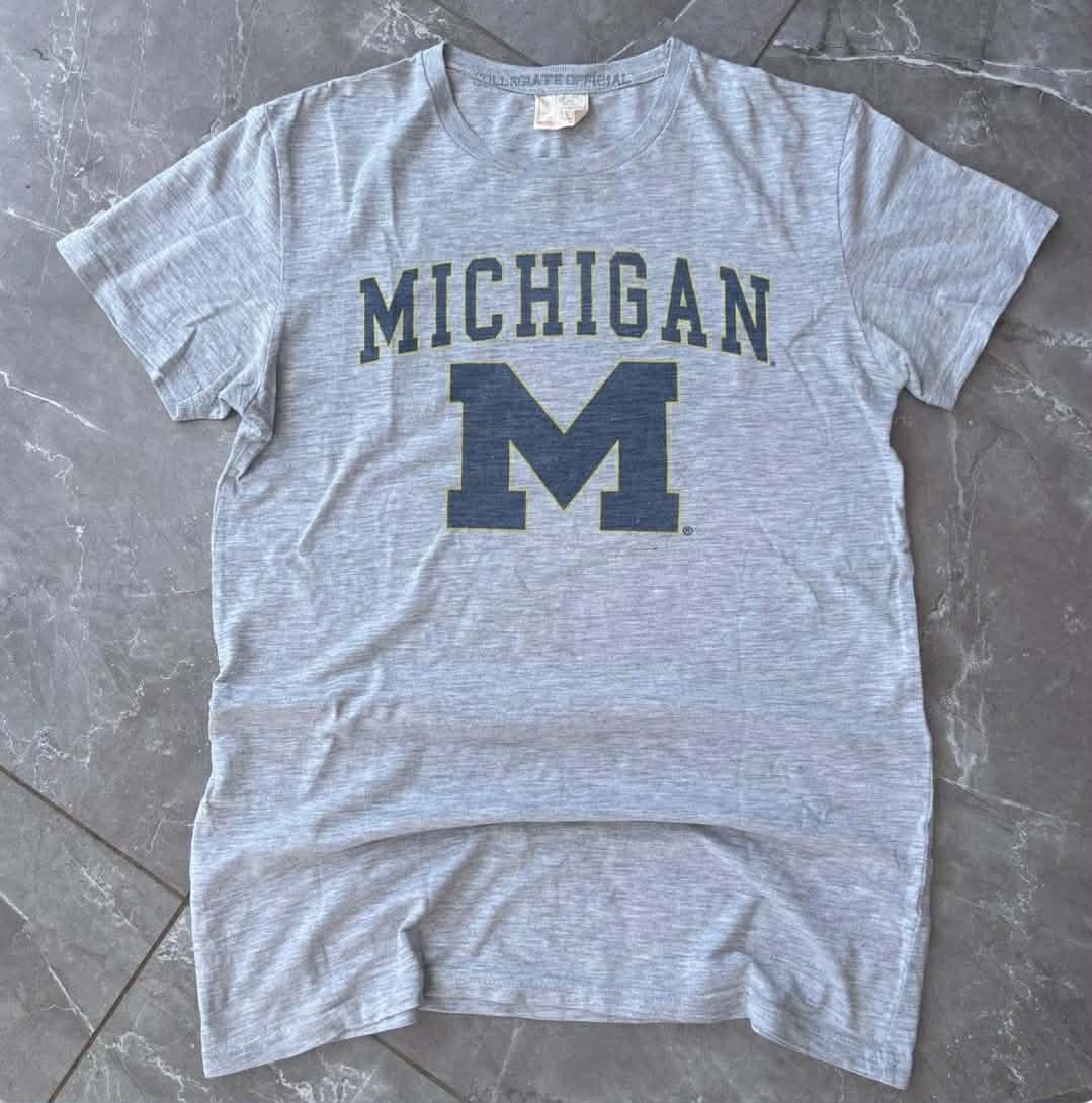 VINTAGE MICHIGAN WOLVERINES GREY TEE (S)